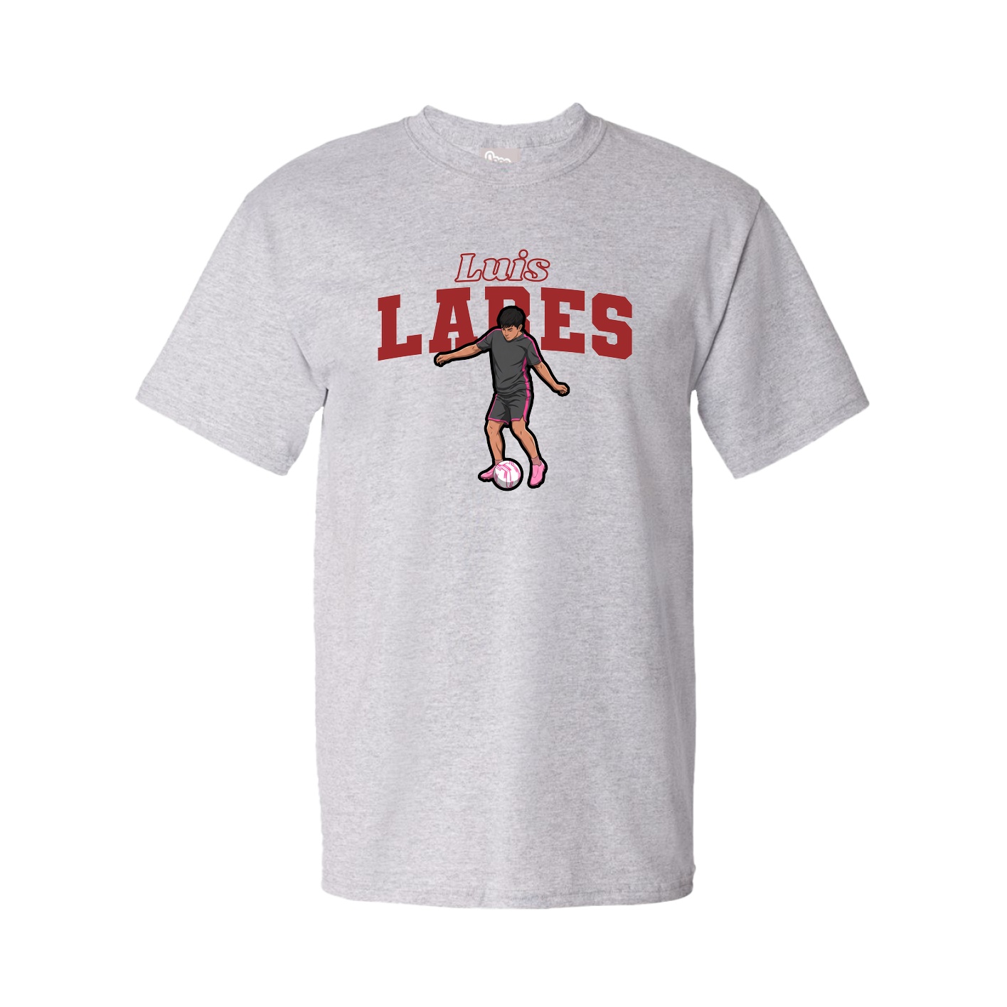 Youth Tee — Name Arch in Grey