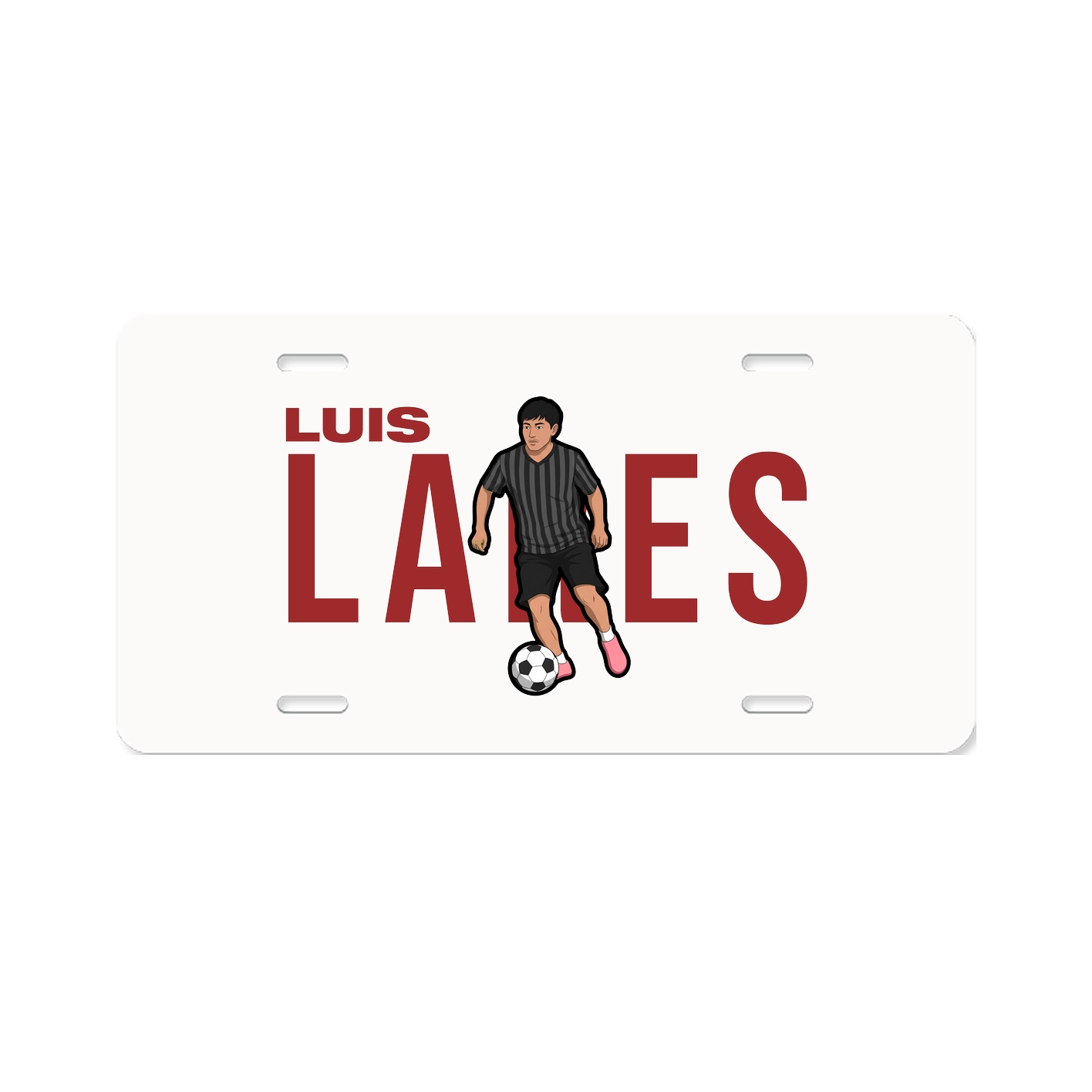 License Plate — Player Name in Classic