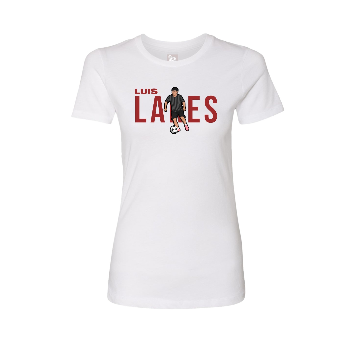 Womens Tee — Player Name in White