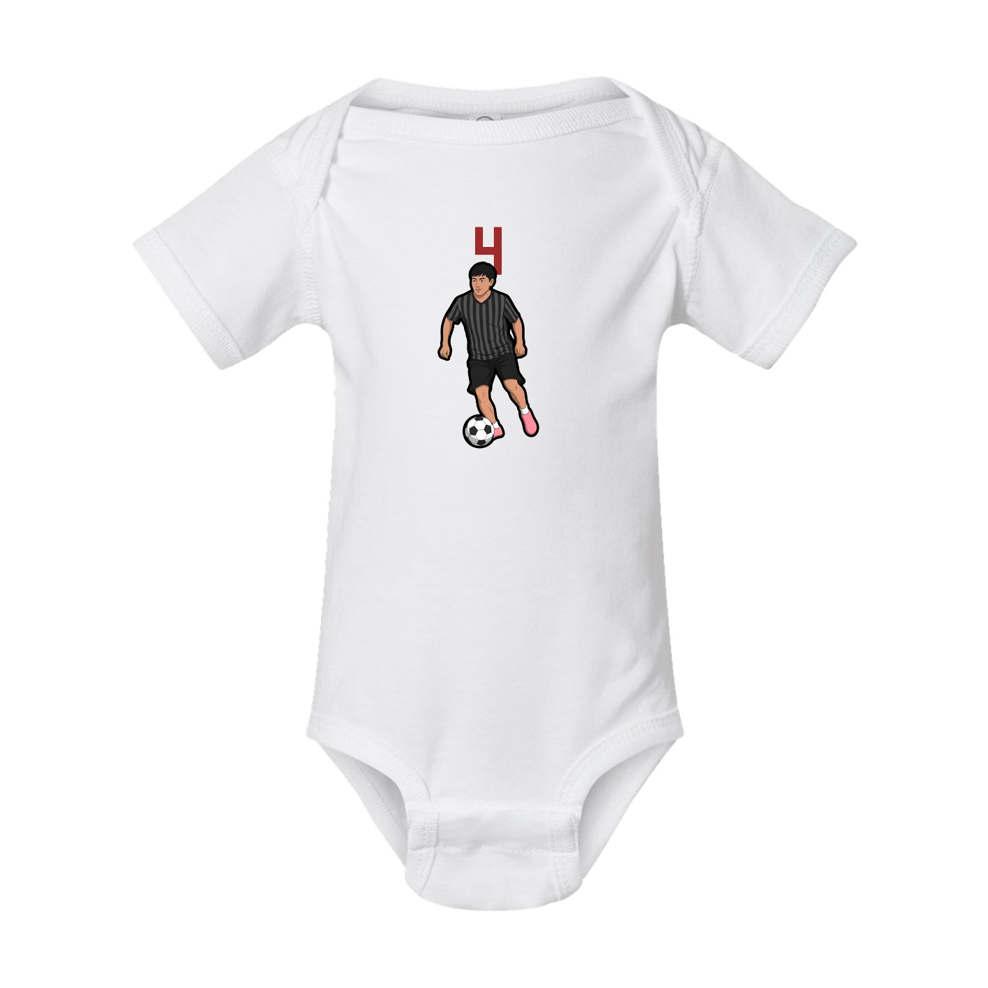 Baby Onesie — Number Top in White