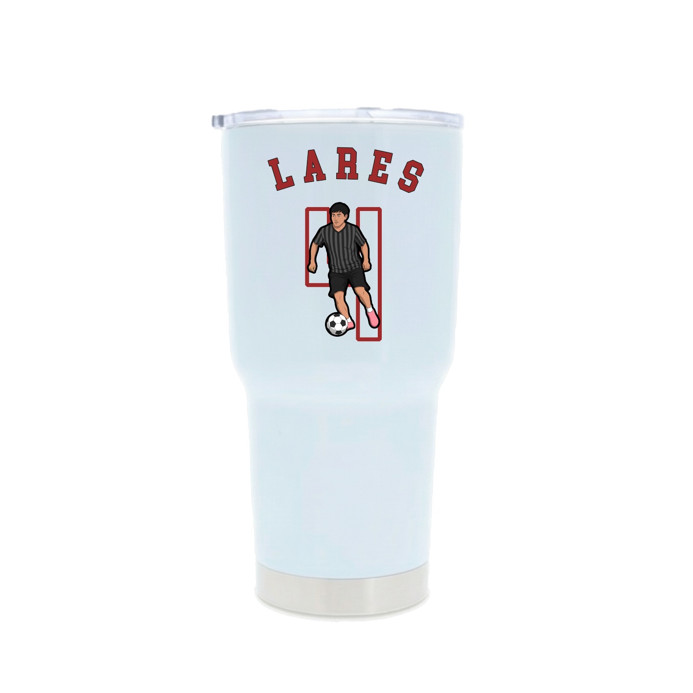 30oz Stainless Steel Tumbler — Shirsey Arch in White