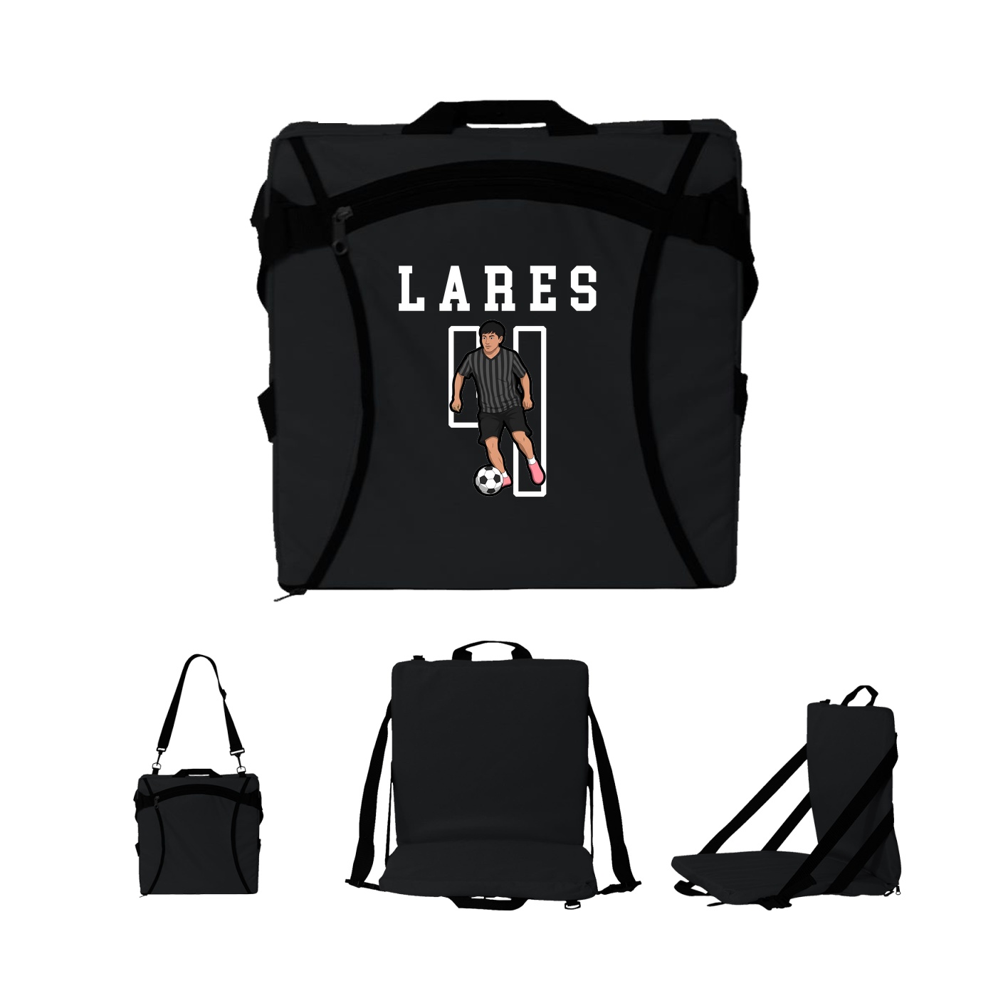 Folding Stadium Seat — Shirsey in Black