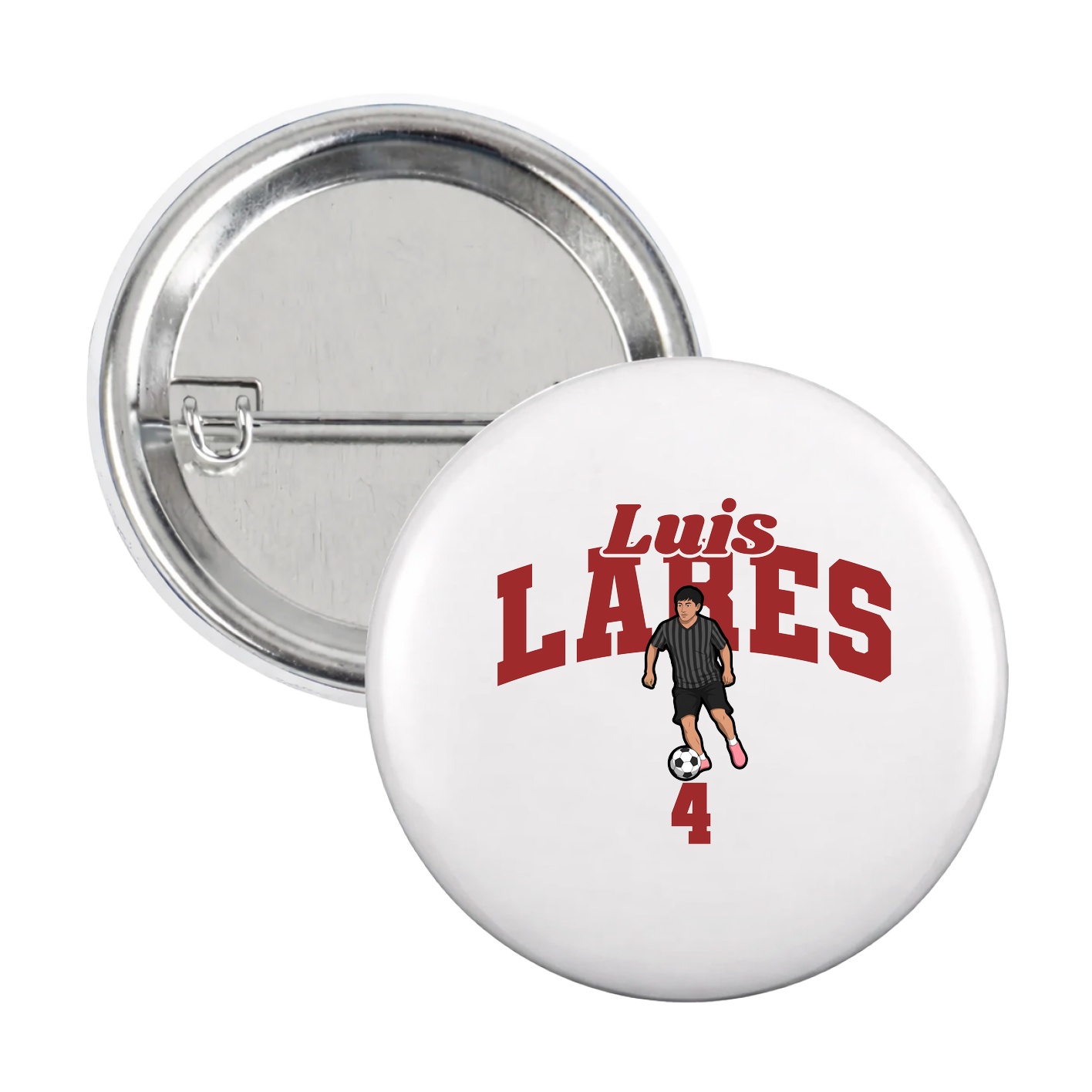 Game Day Button — Signature Arch in White