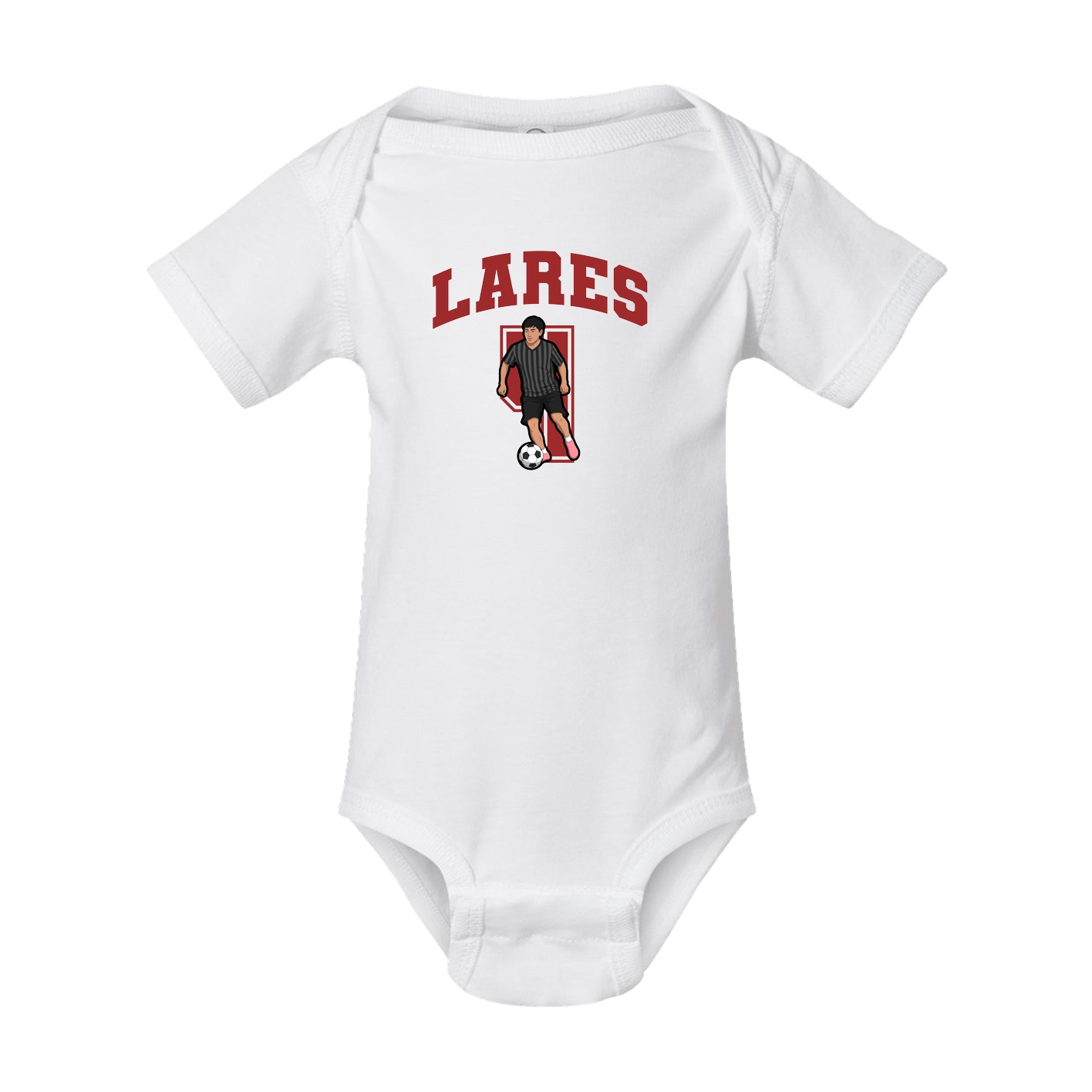 Baby Onesie — Number in White