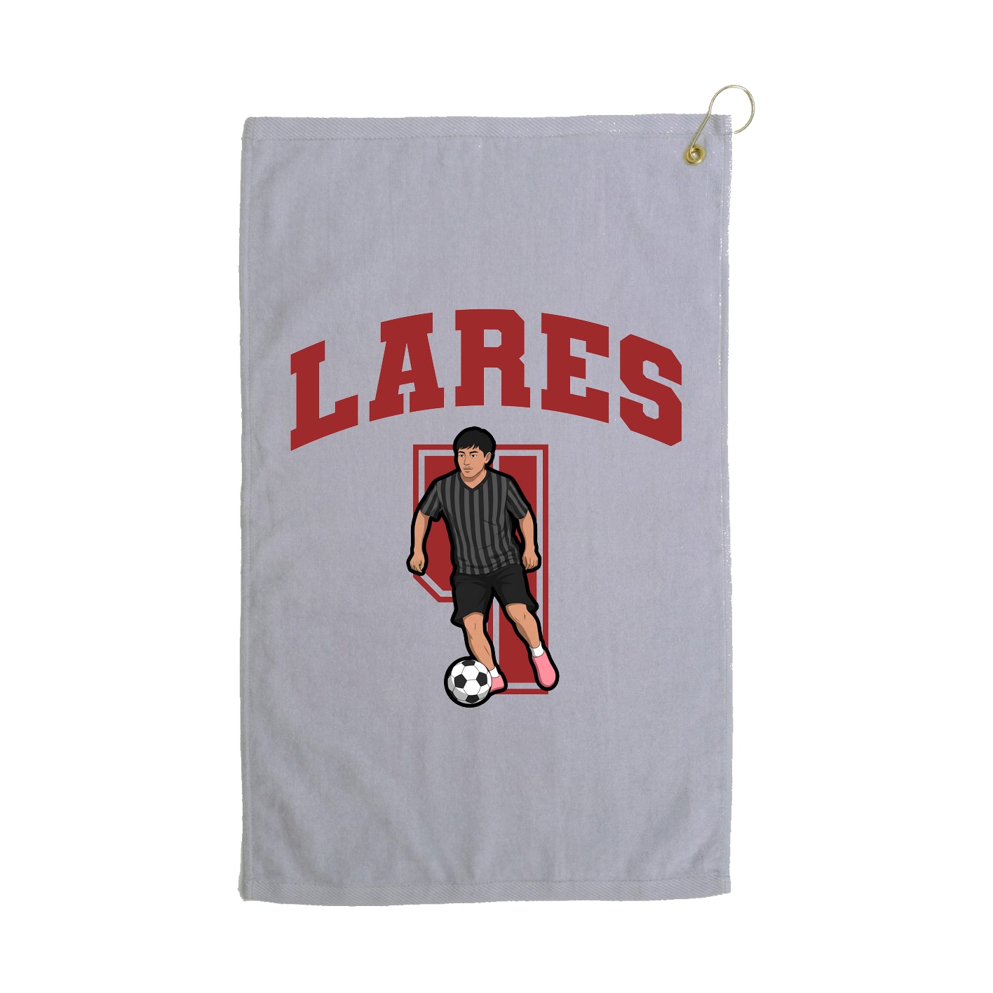 Golf Towel — Number in Grey