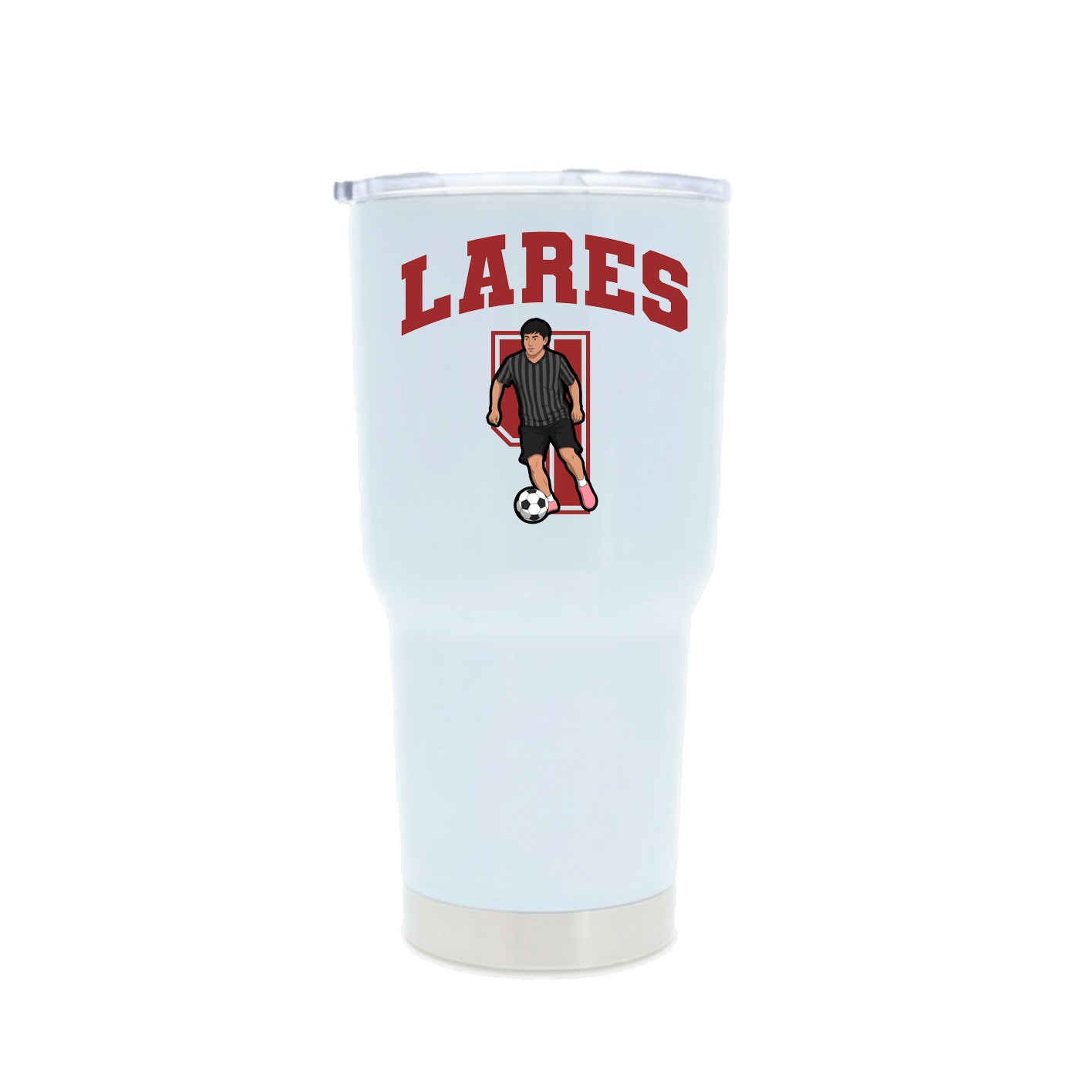 30oz Stainless Steel Tumbler — Number in White