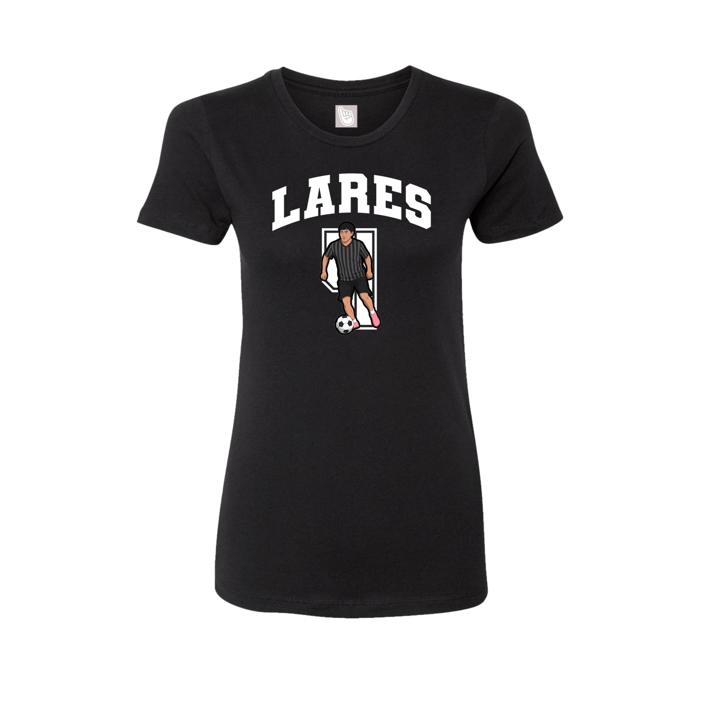Womens Tee — Number in Black