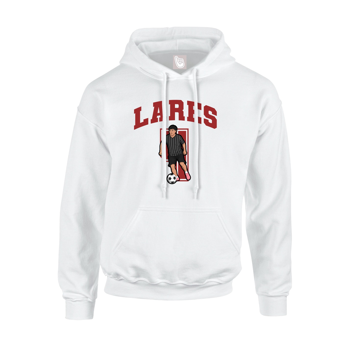Youth Hoodie — Number in White