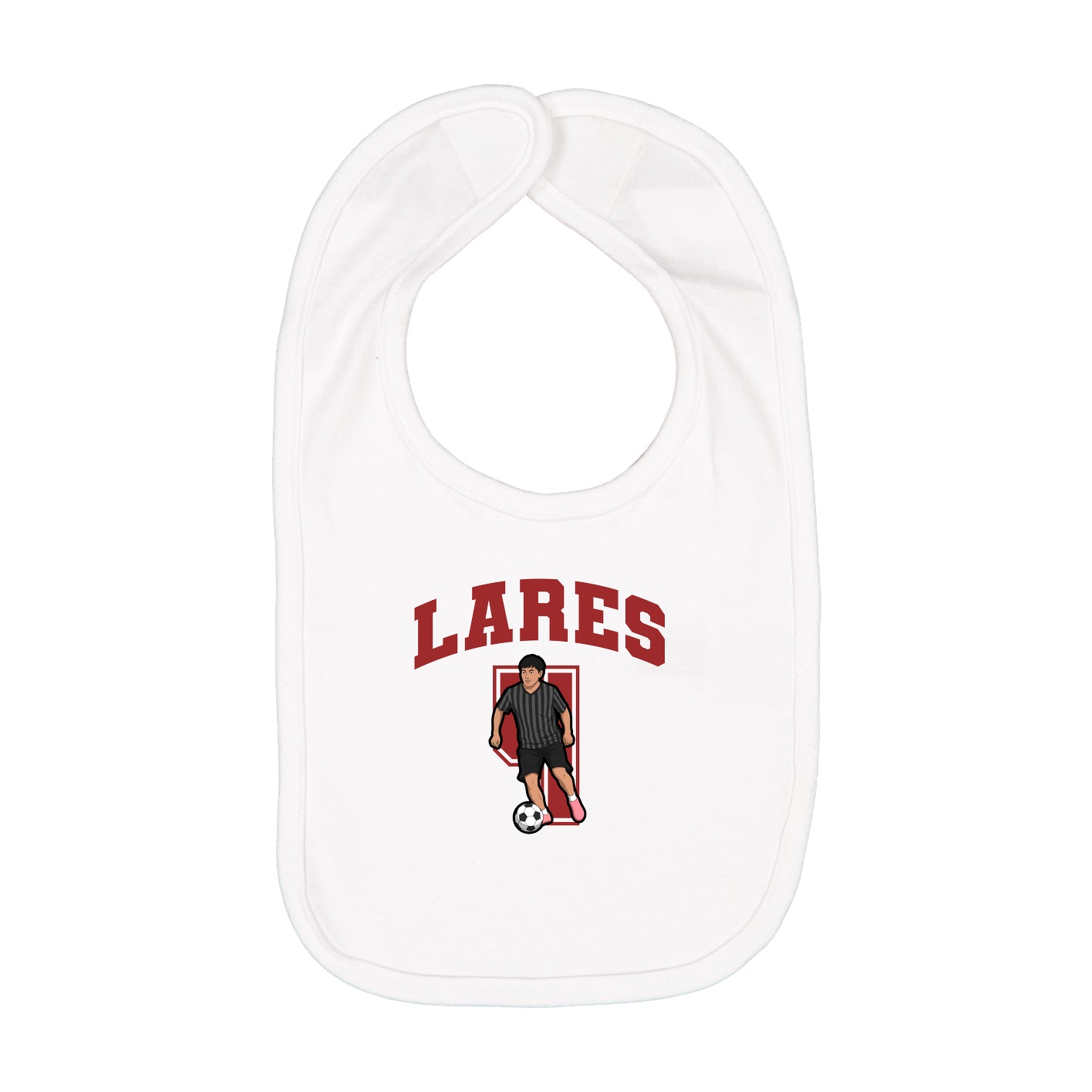 Infant Bib — Number in White