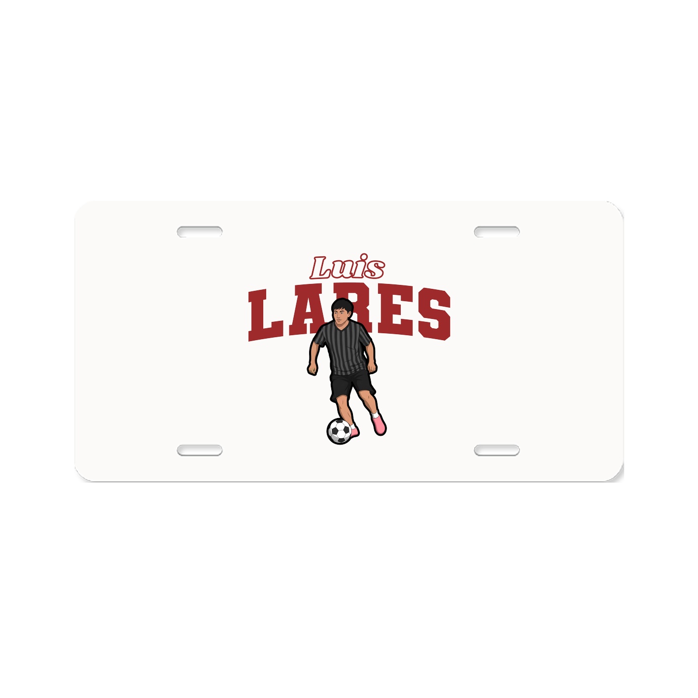 License Plate — Name Arch in Classic