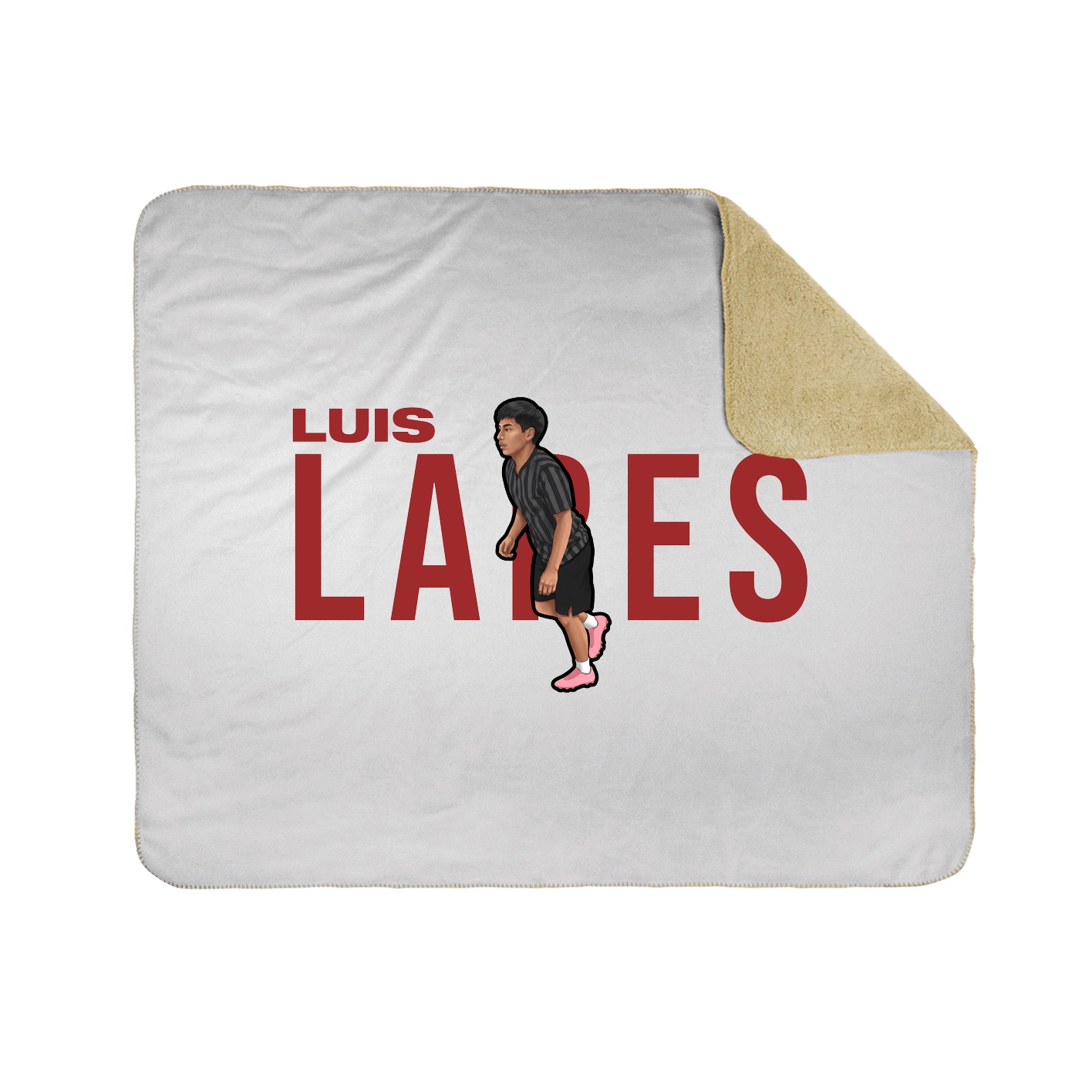 Throw Blanket — Player Name in White