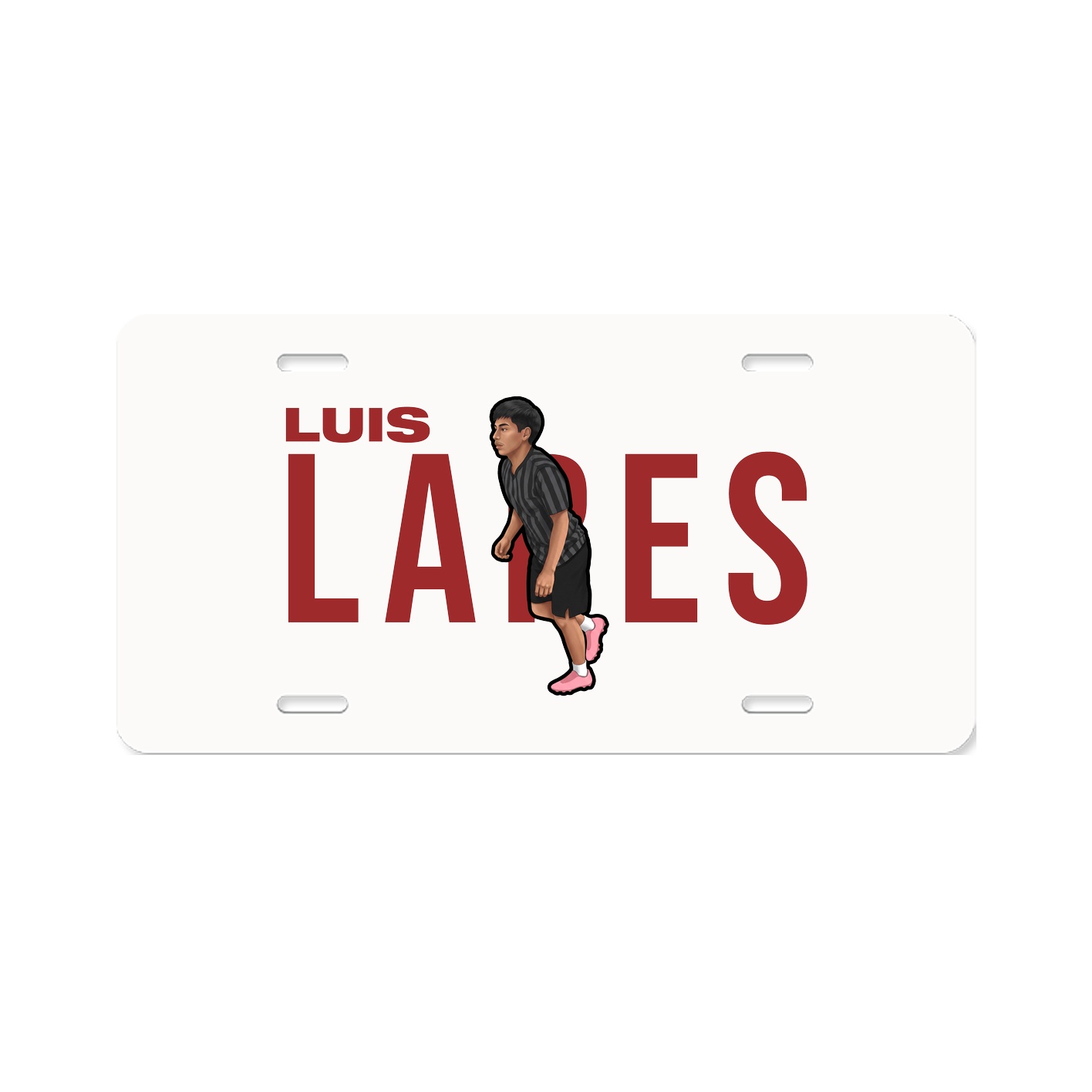 License Plate — Player Name in Classic