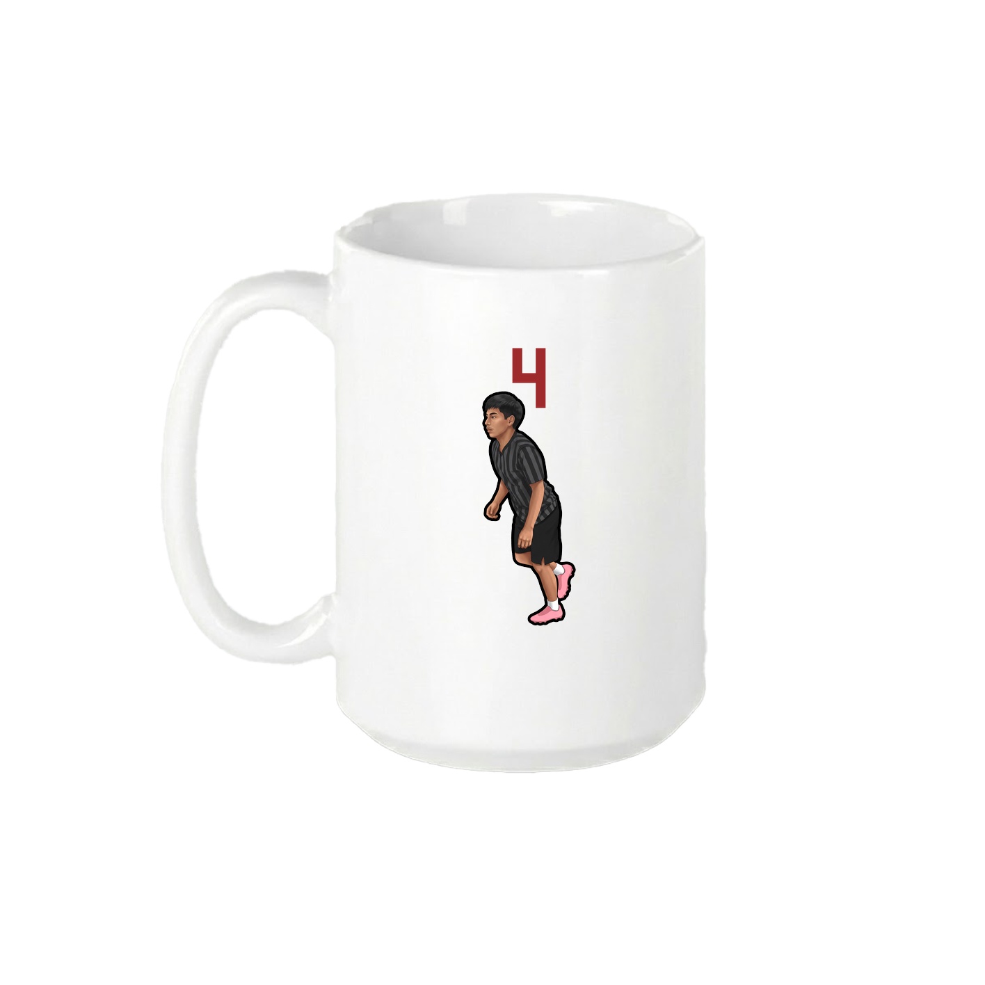 15oz Coffee Mug — Number Top in White