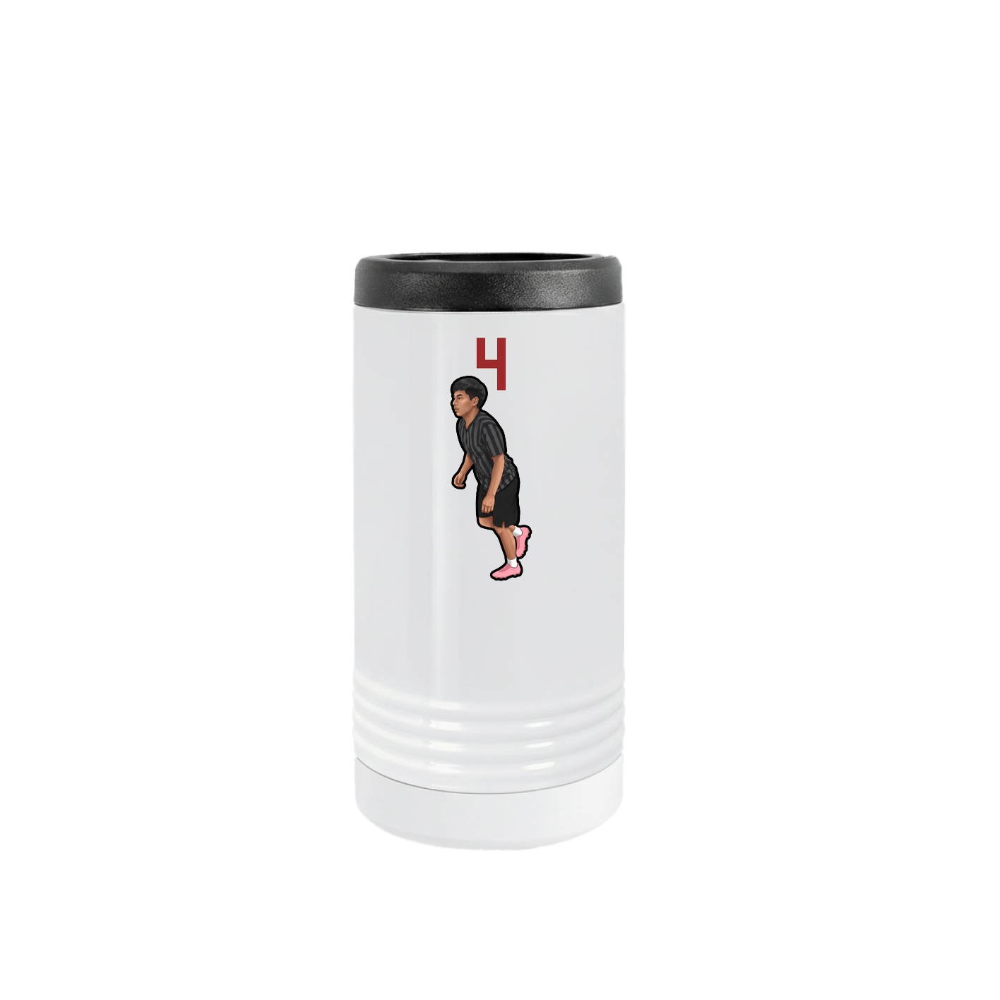 Slim Beverage Holder — Number Top in White