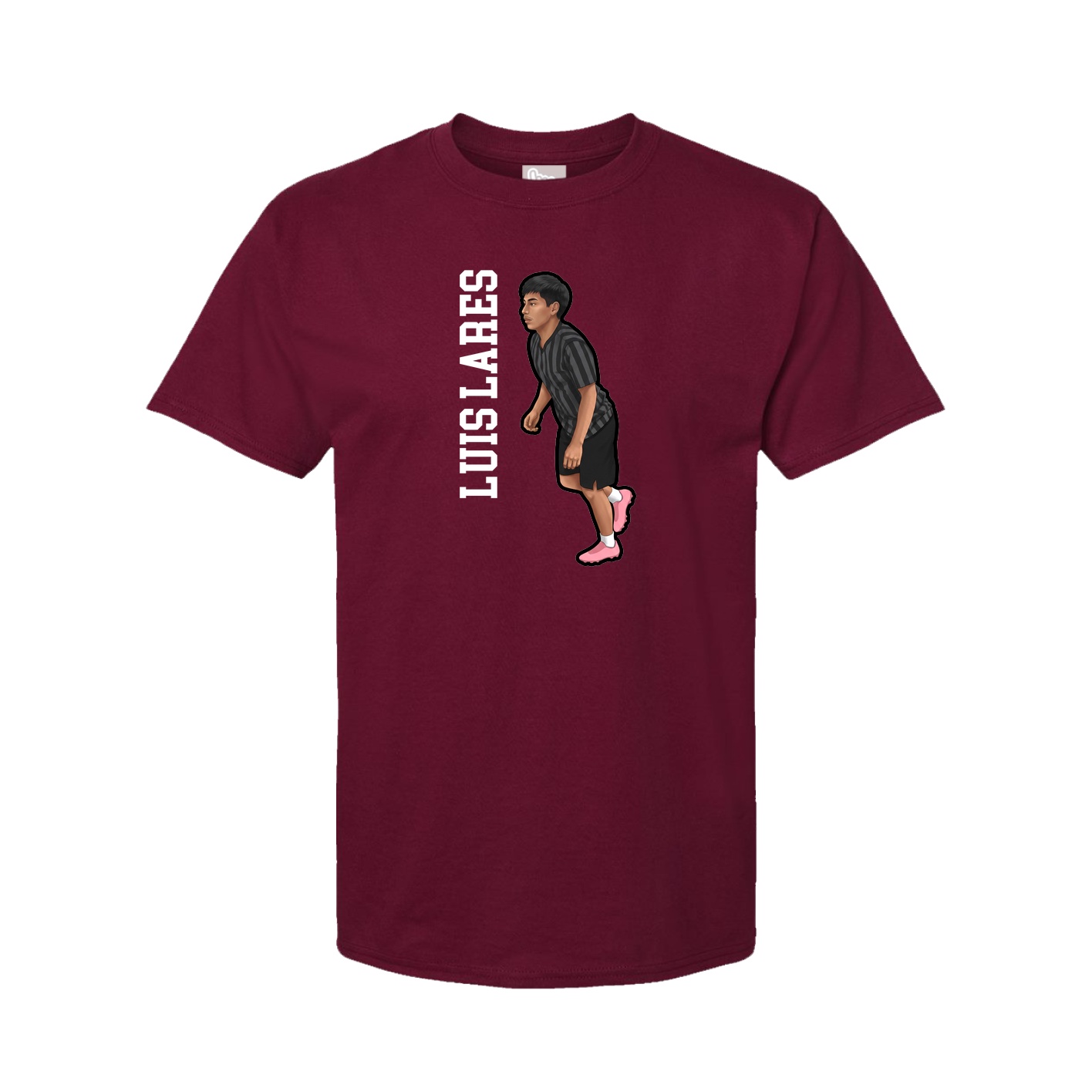 Tee — Name Vertical in Cardinal