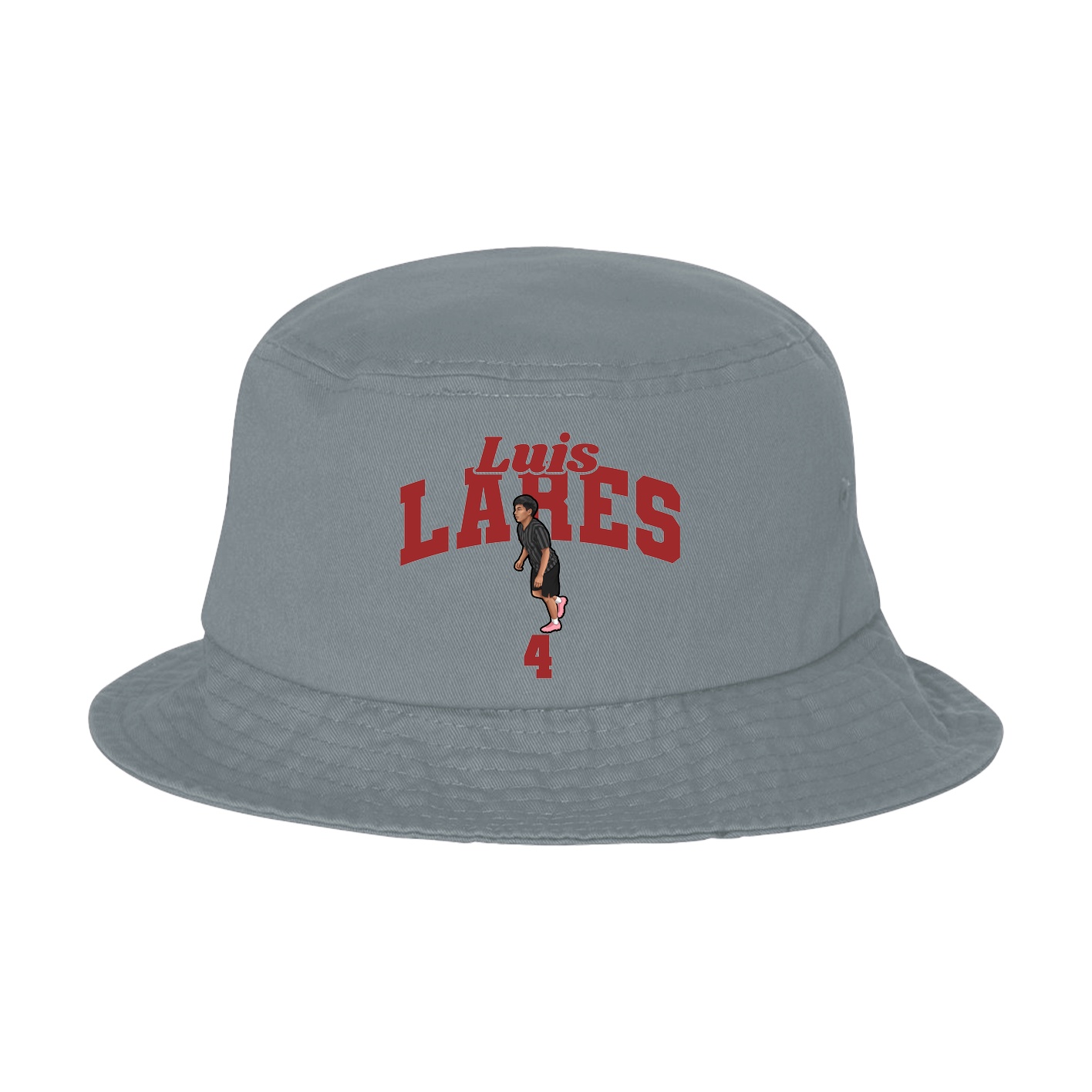 Bucket Cap — Signature Arch in Grey