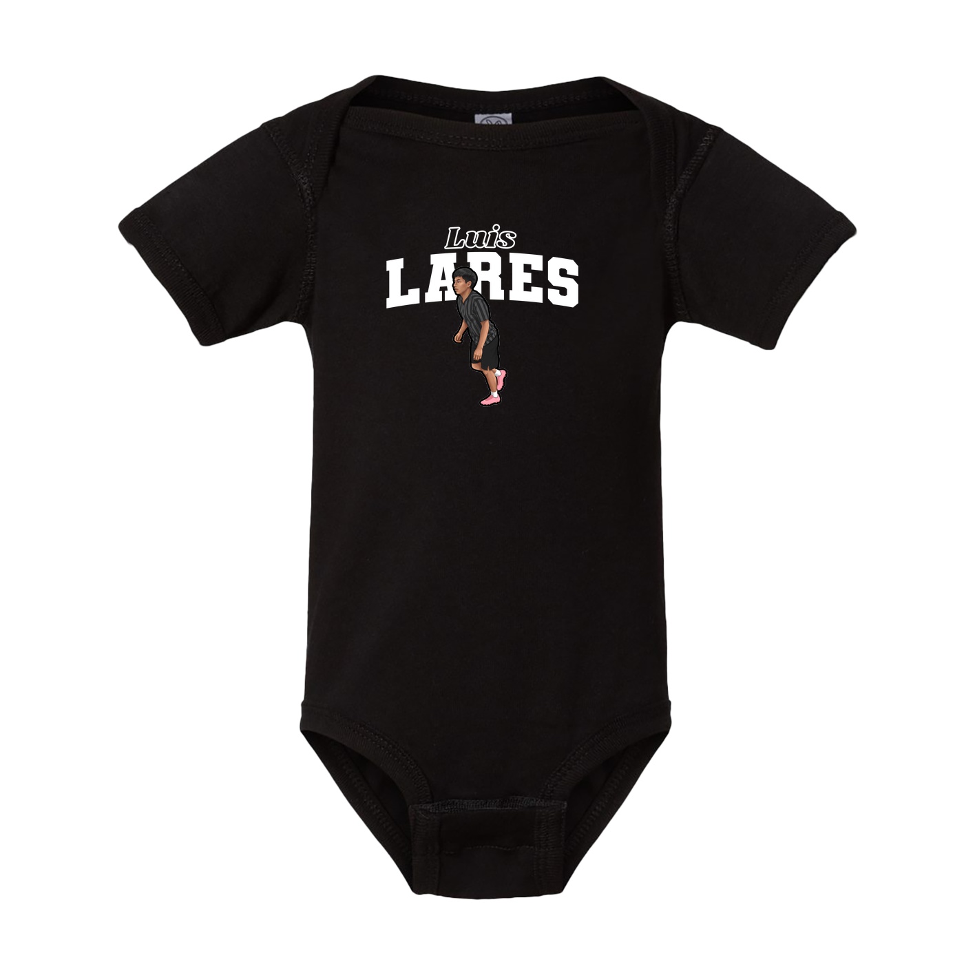 Baby Onesie — Name Arch in Black