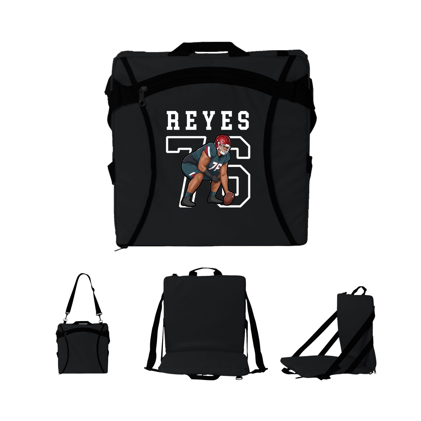 Folding Stadium Seat — Shirsey in Black