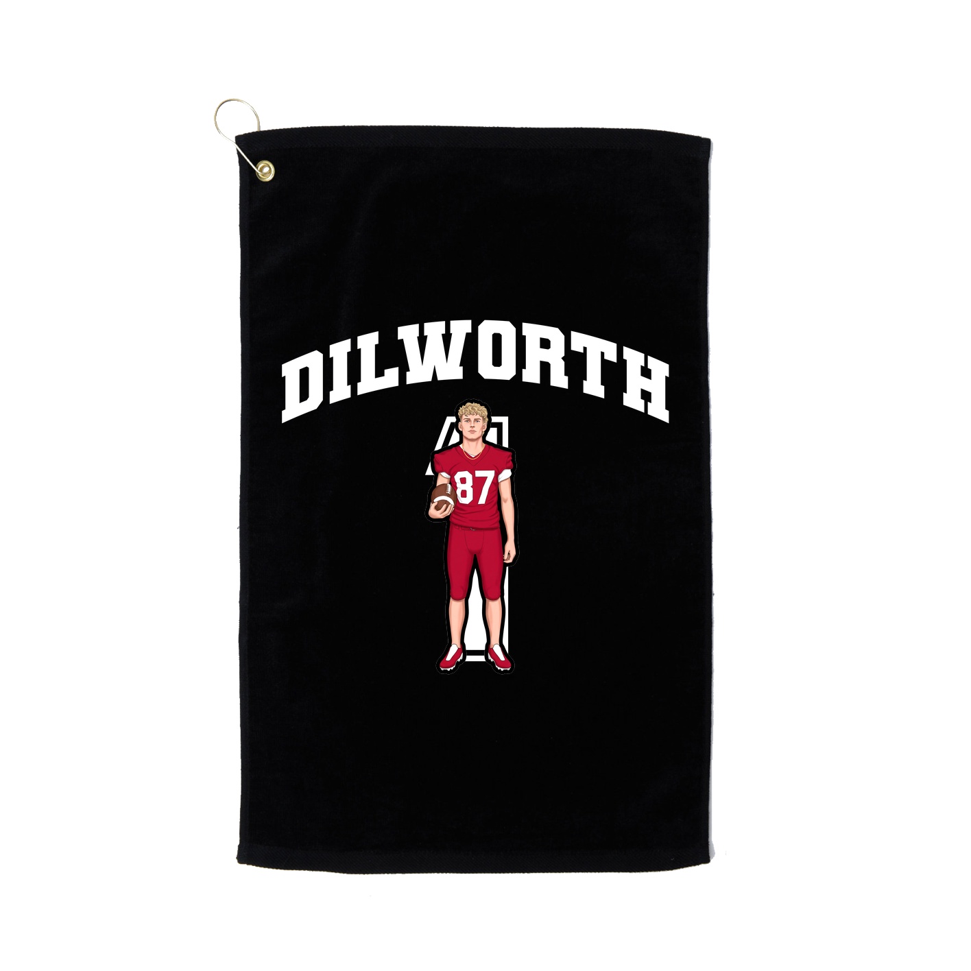 Golf Towel — Number in Black