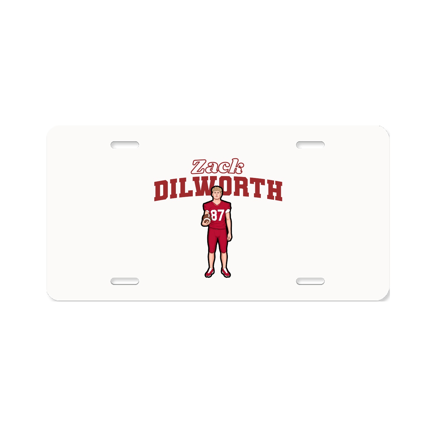 License Plate — Name Arch in Classic