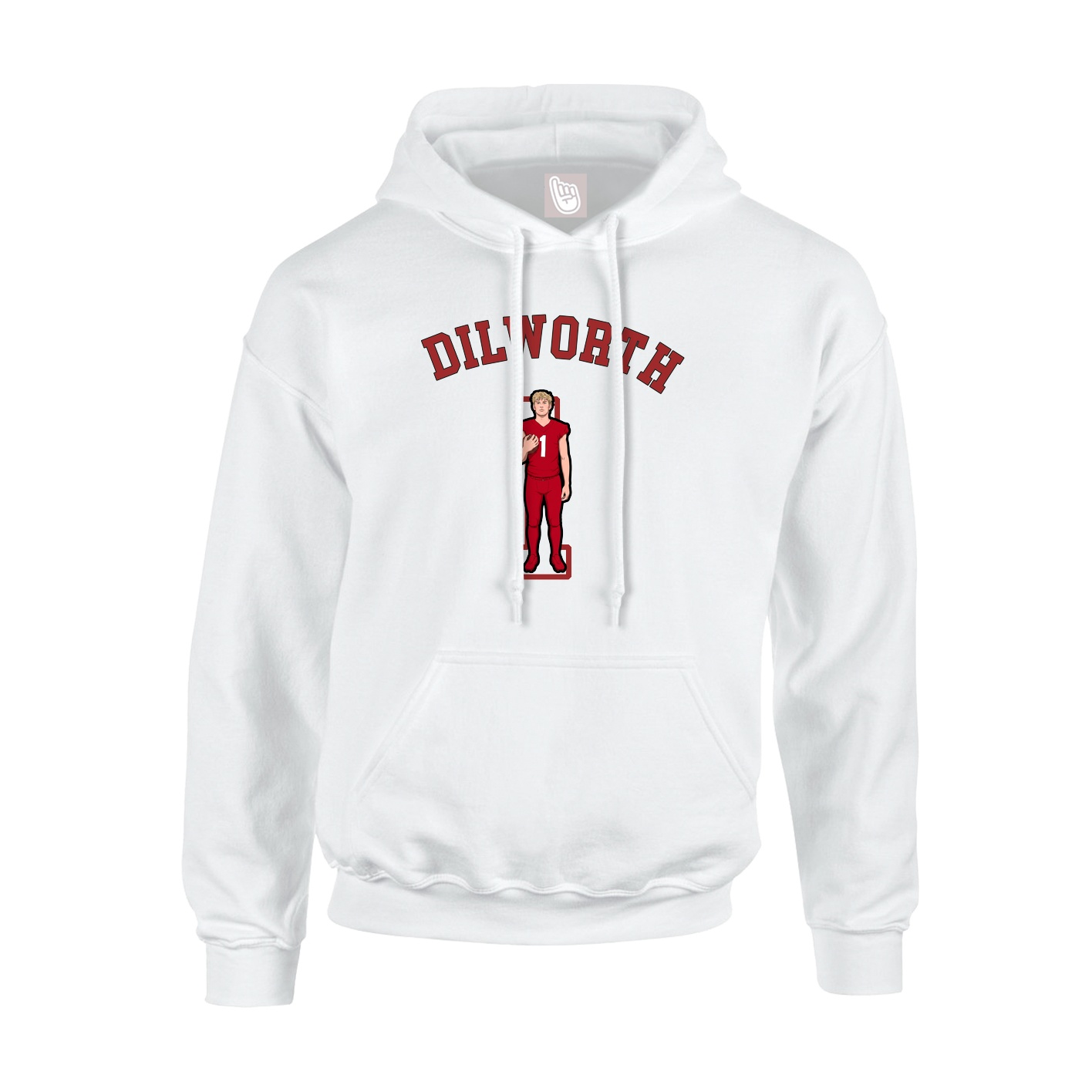Hoodie — Shirsey Arch in White