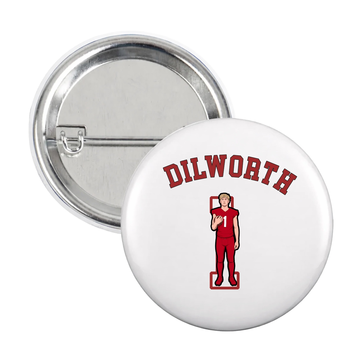 Game Day Button — Shirsey Arch in White