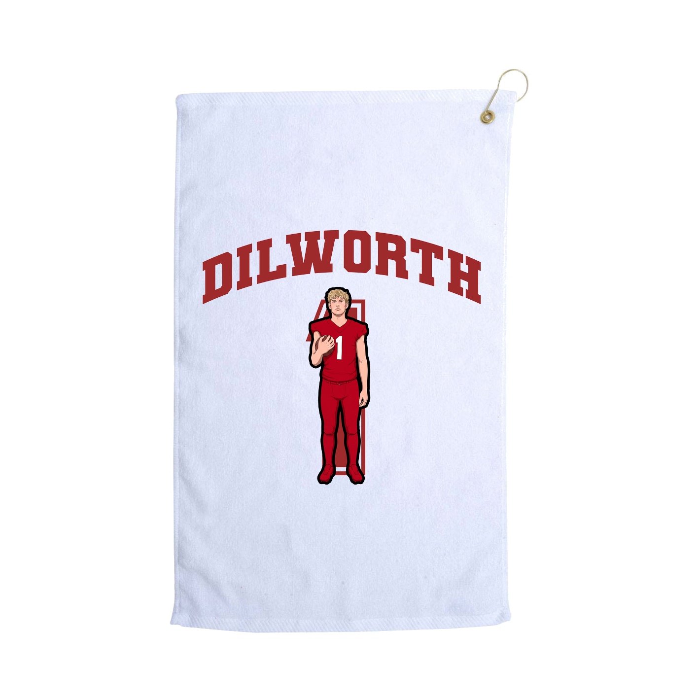 Golf Towel — Number in White