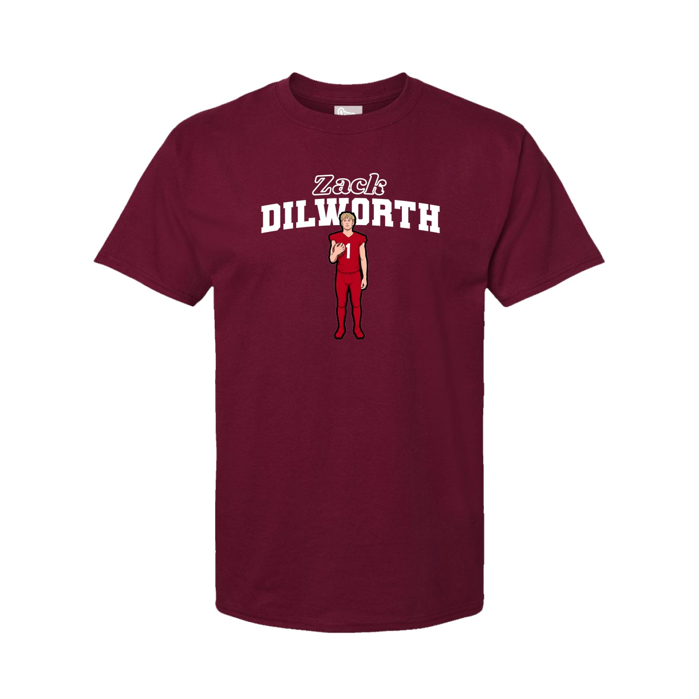 Youth Tee — Name Arch in Cardinal