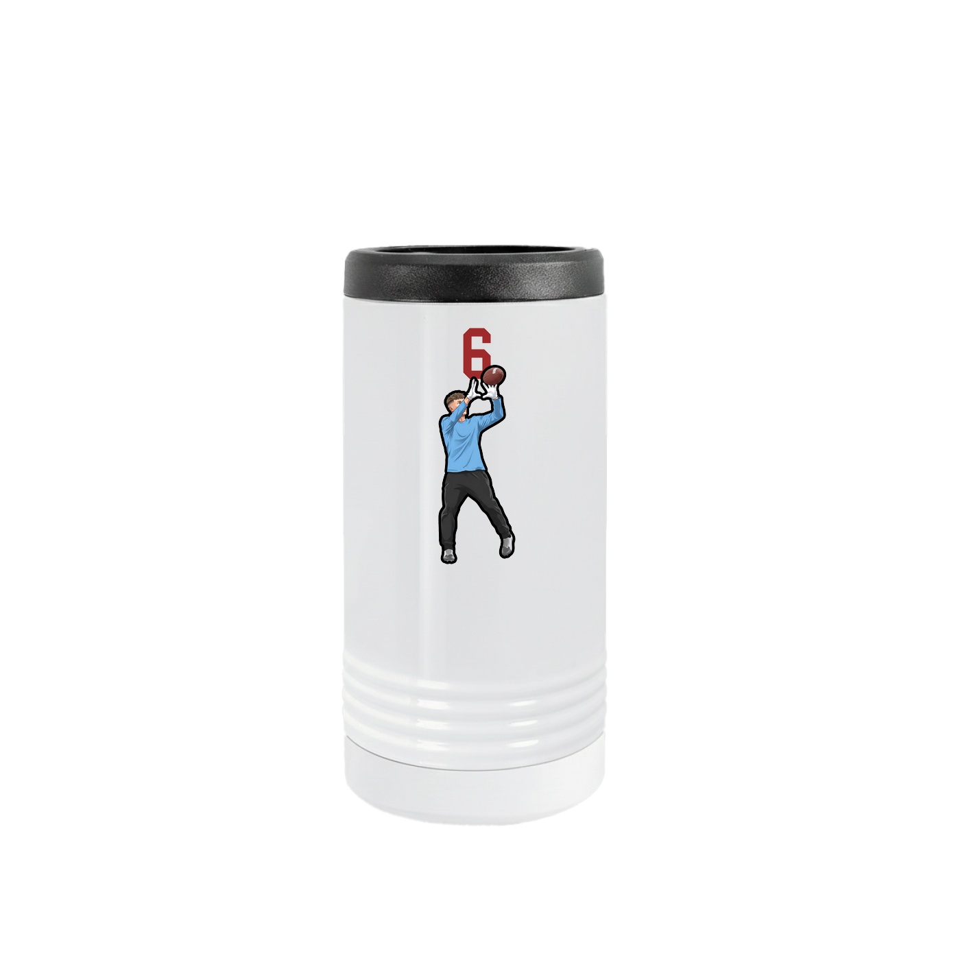 Slim Beverage Holder — Number Top in White