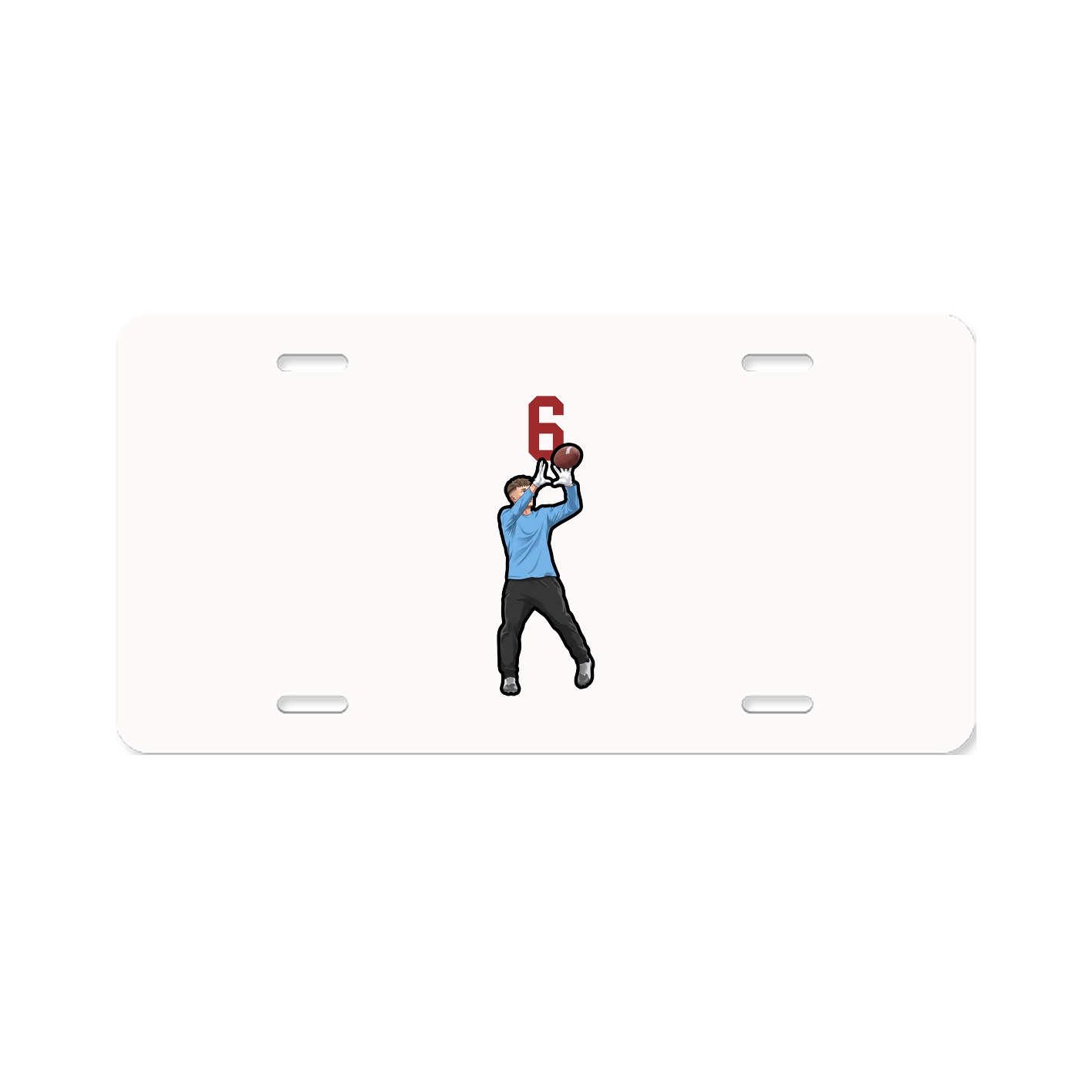 License Plate — Number Top in Classic