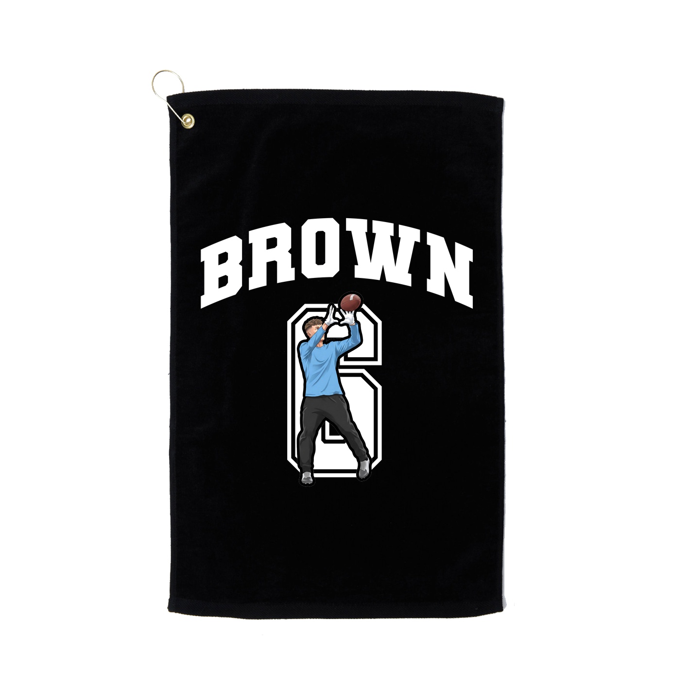Golf Towel — Number in Black