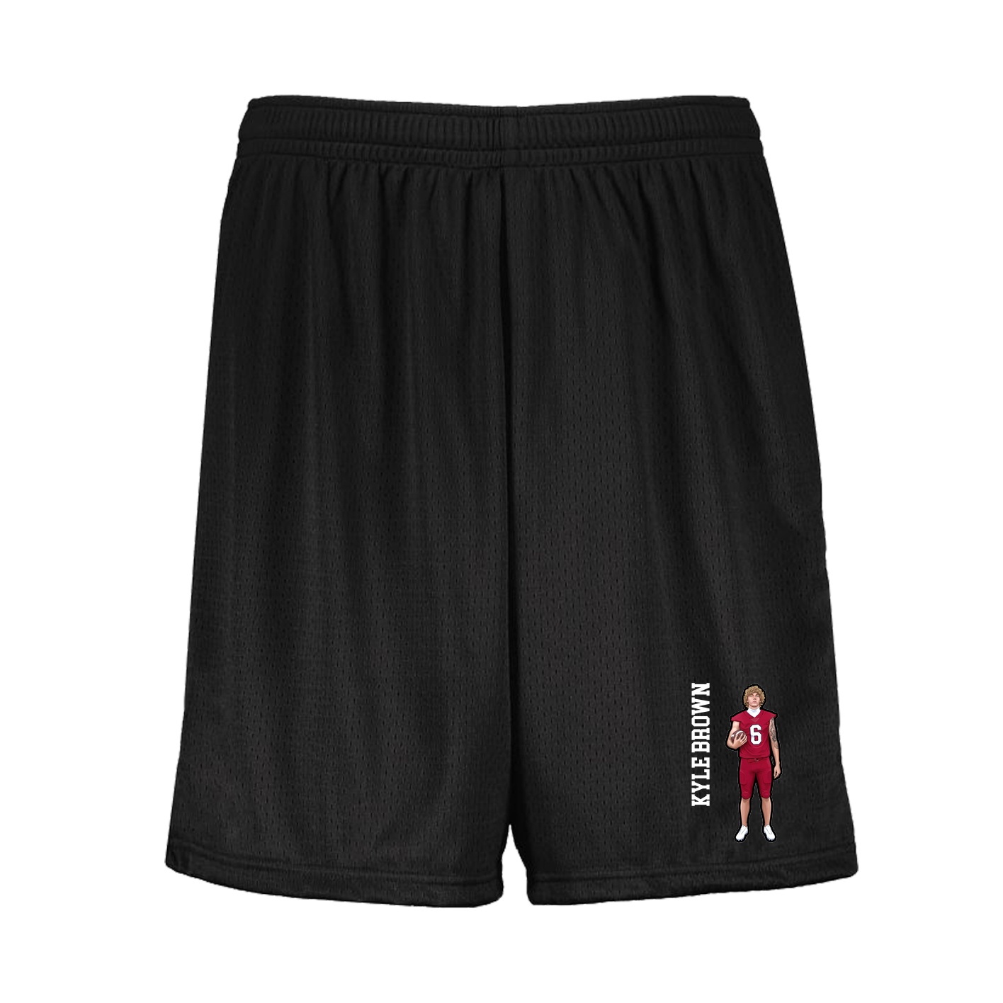 Shorts — Name Vertical in Black