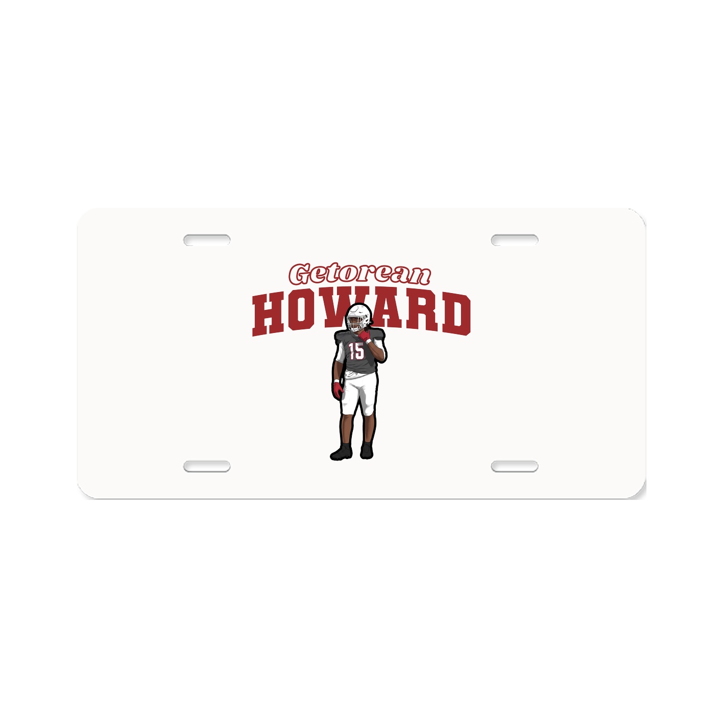 License Plate — Name Arch in Classic
