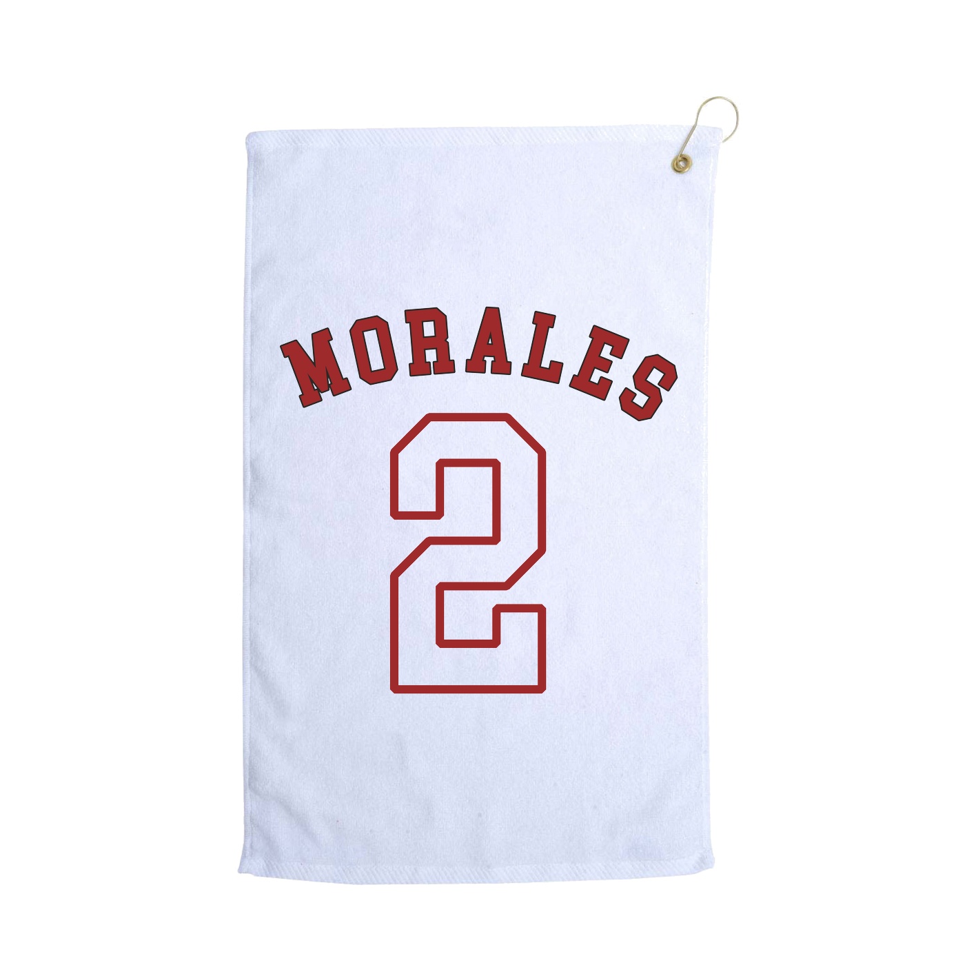 Golf Towel — Shirsey Arch in White