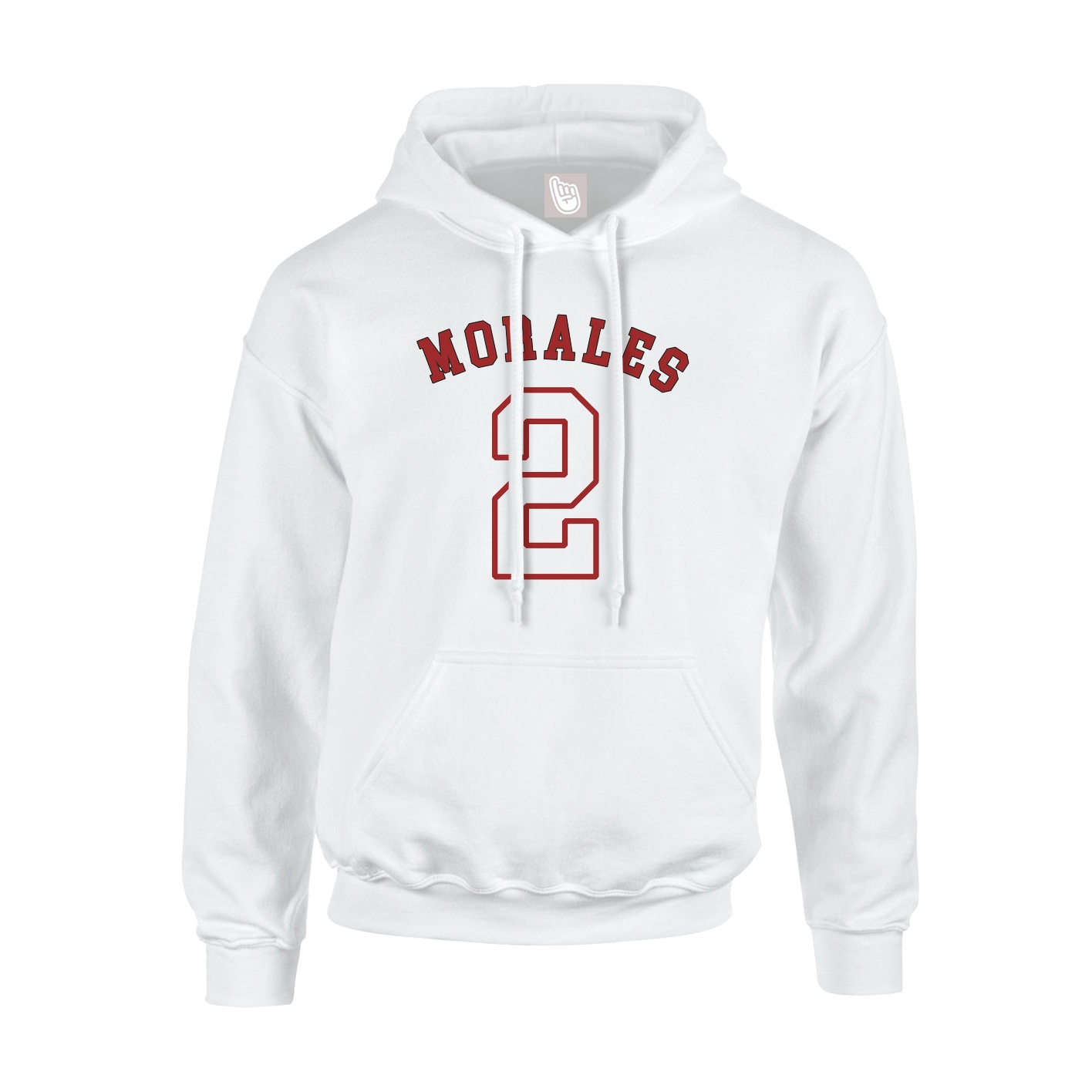 Youth Hoodie — Shirsey Arch in White