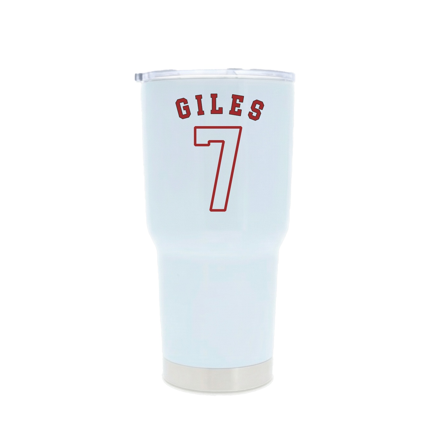 30oz Stainless Steel Tumbler — Shirsey Arch in White