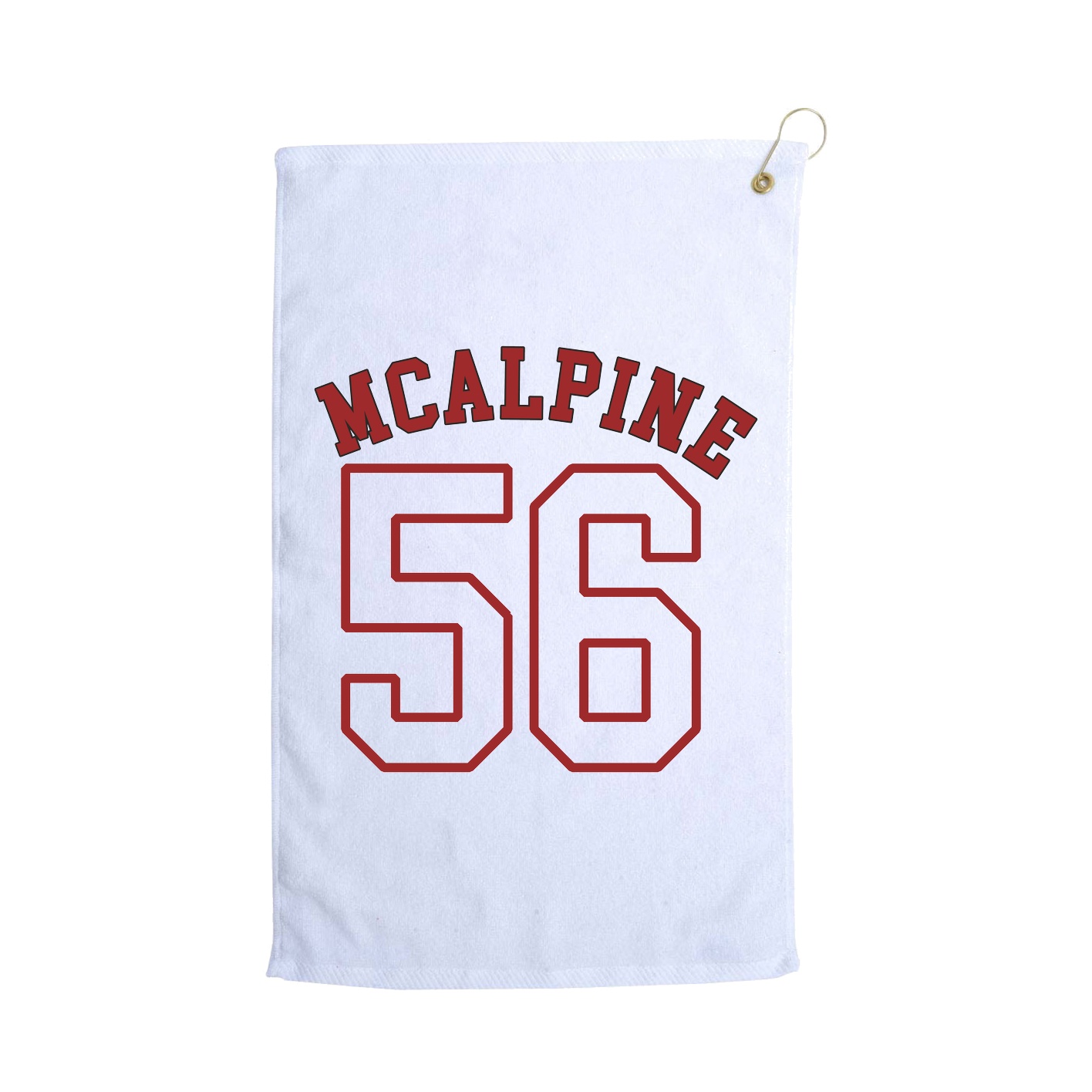 Golf Towel — Shirsey Arch in White