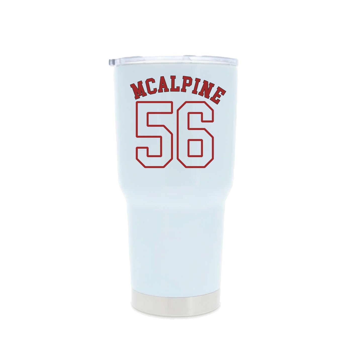 30oz Stainless Steel Tumbler — Shirsey Arch in White