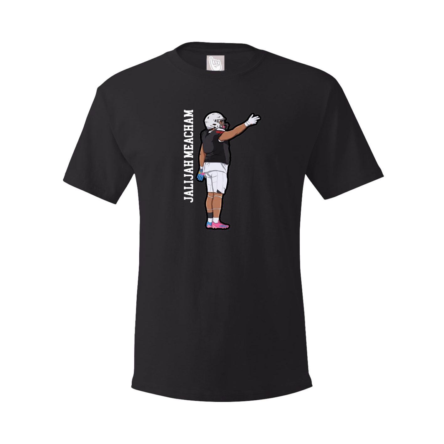 Tee — Name Vertical in Black