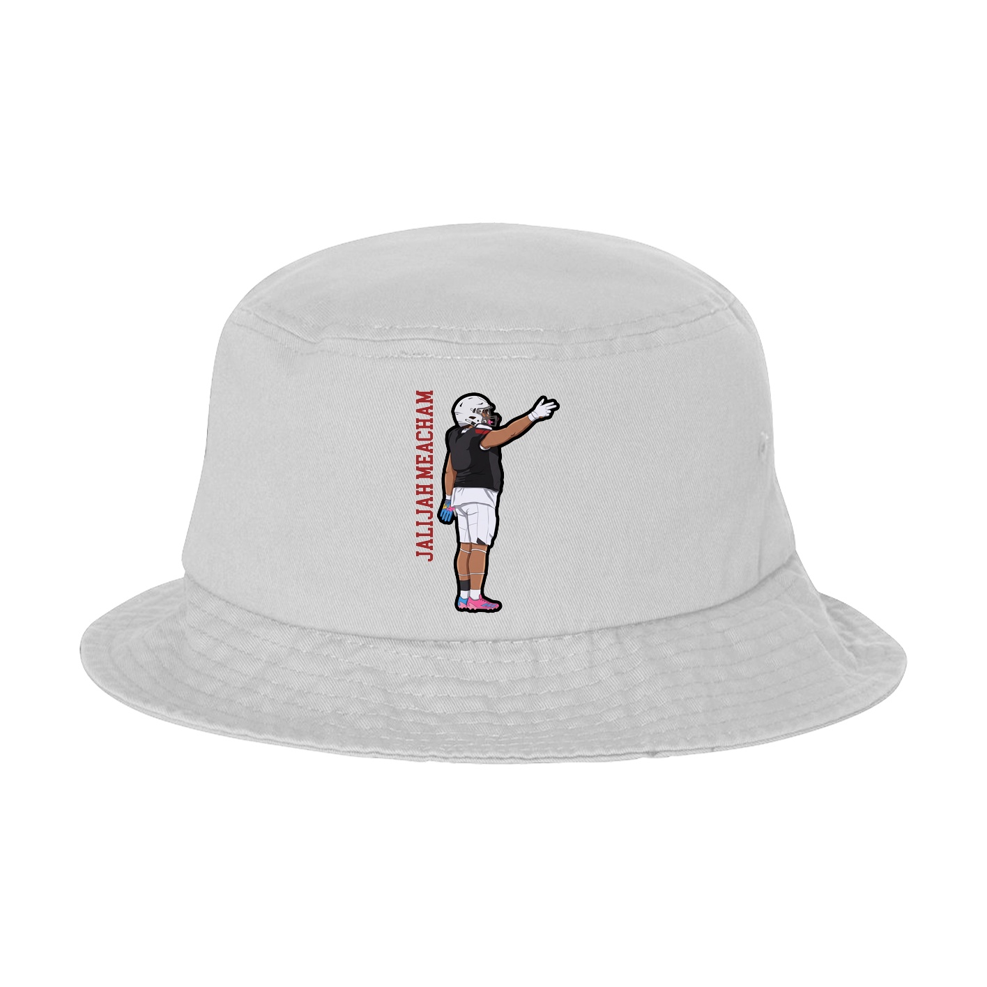 Bucket Cap — Name Vertical in White