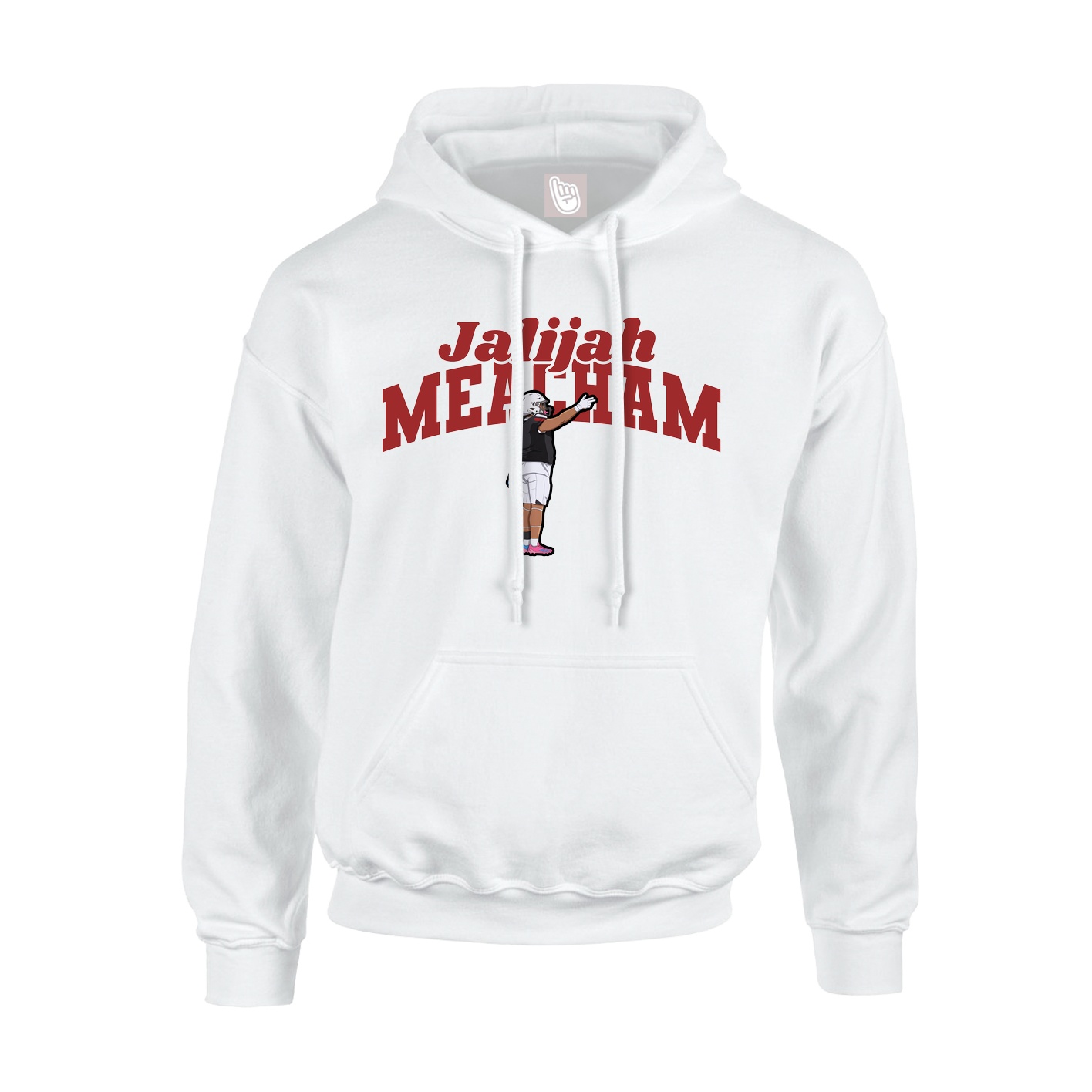 Hoodie — Signature Arch in White