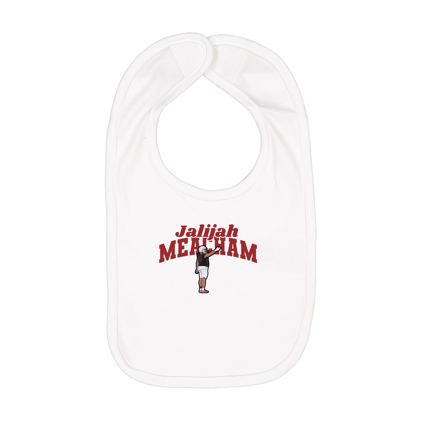 Infant Bib — Signature Arch in White