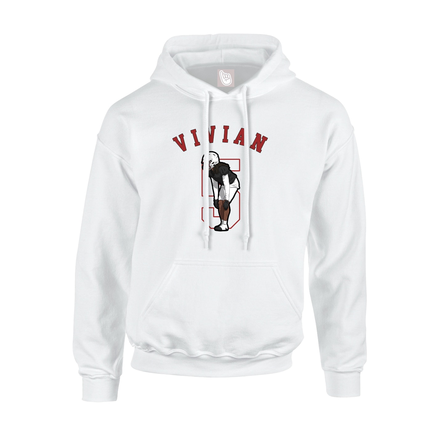 Hoodie — Shirsey Arch in White