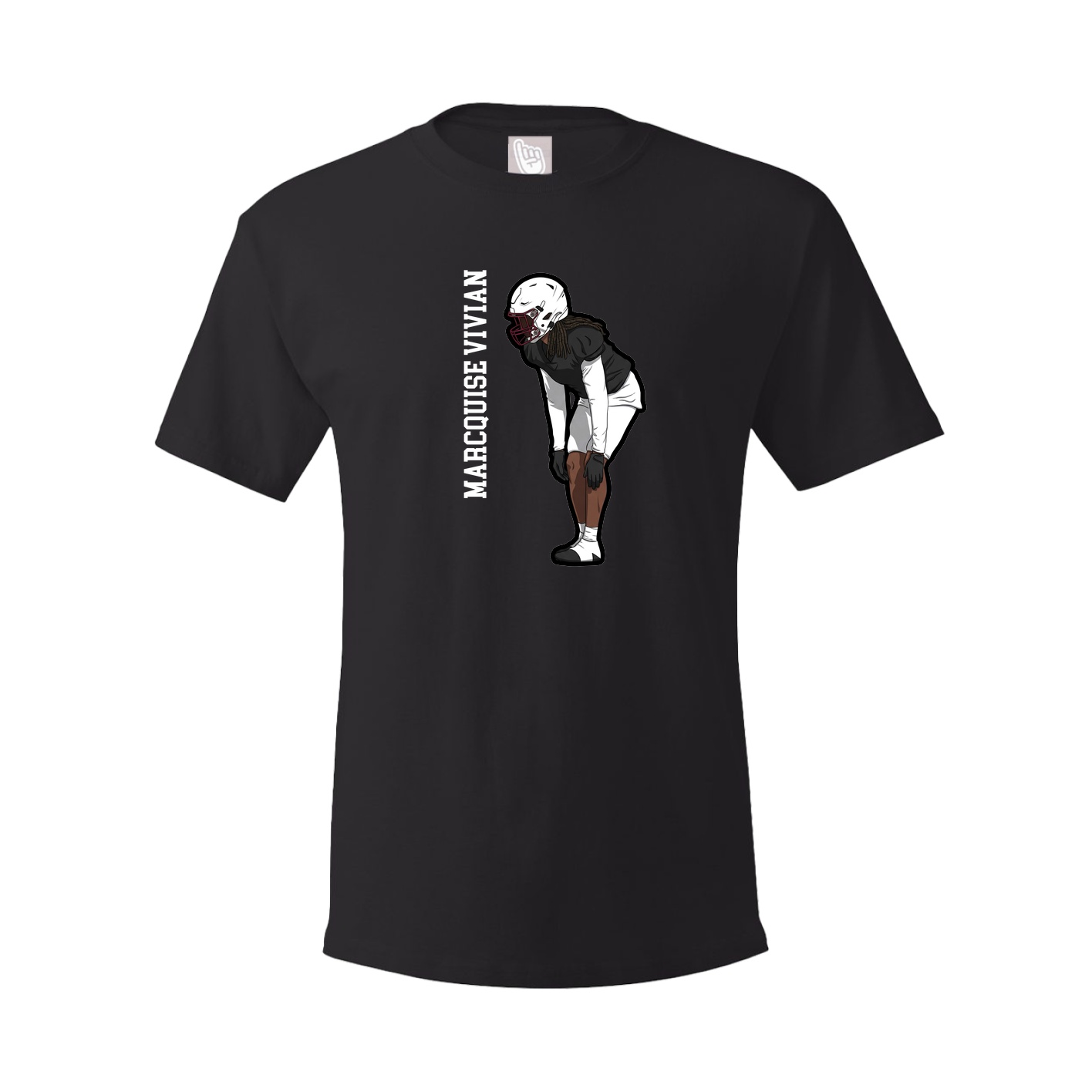 Tee — Name Vertical in Black