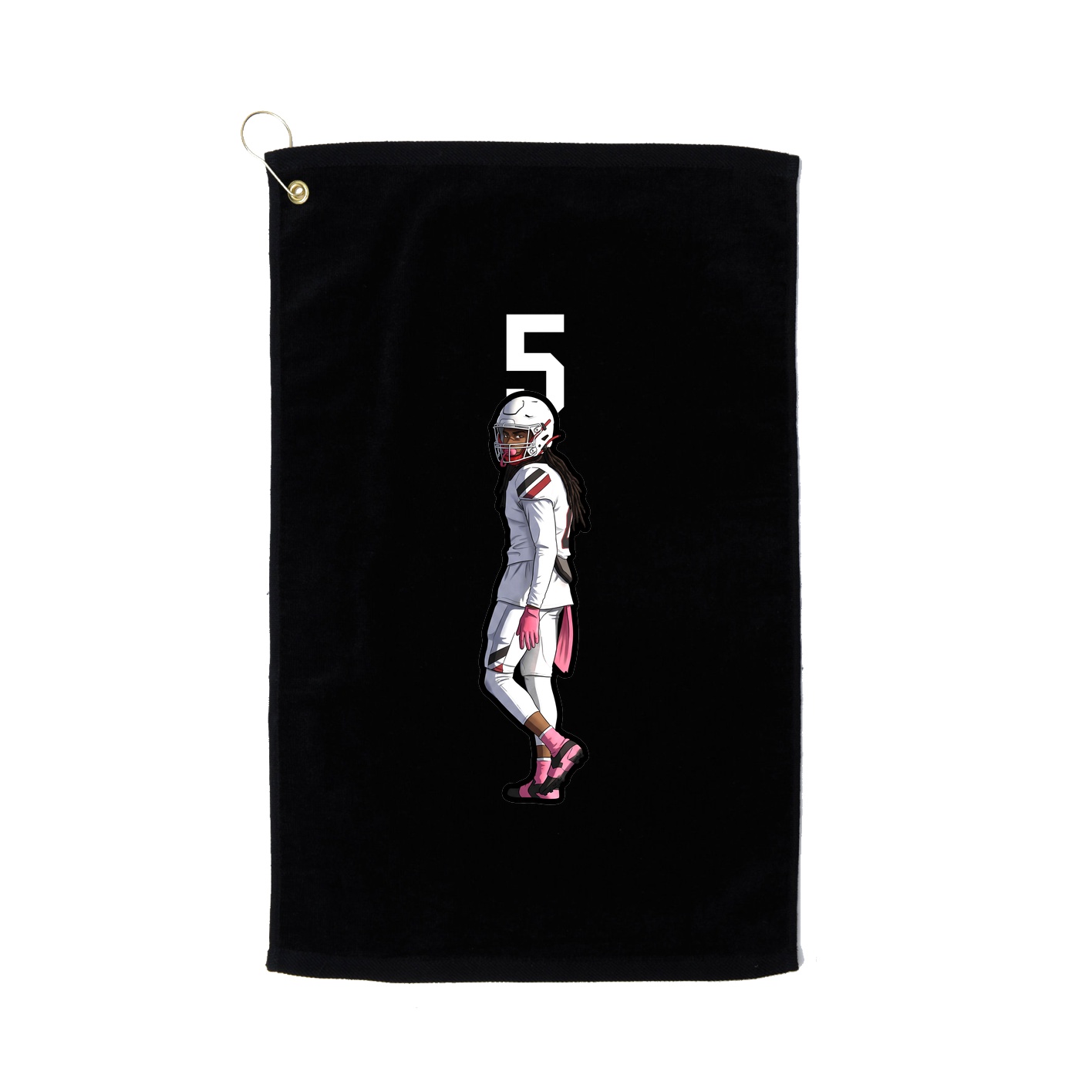 Golf Towel — Number Top in Black