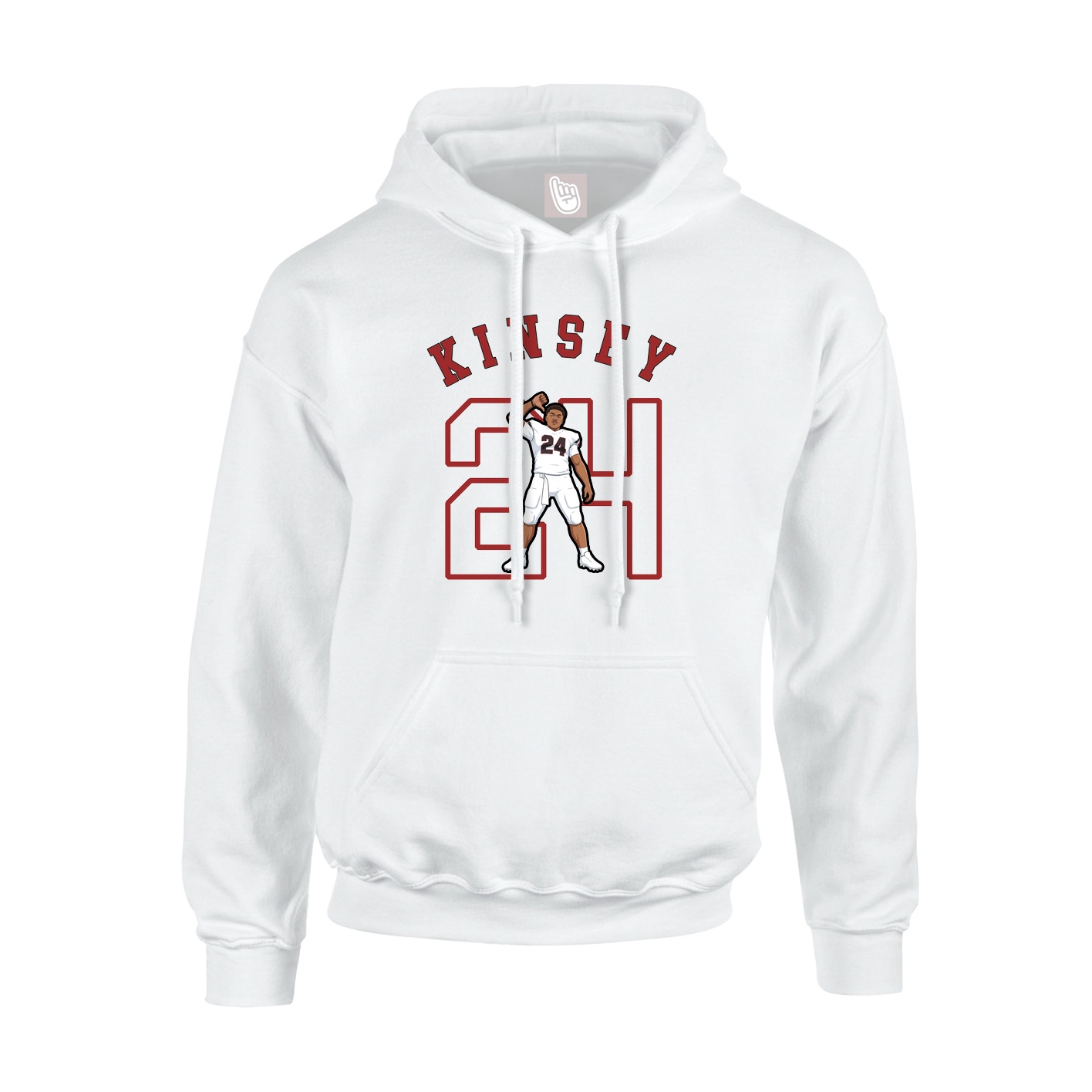 Youth Hoodie — Shirsey Arch in White