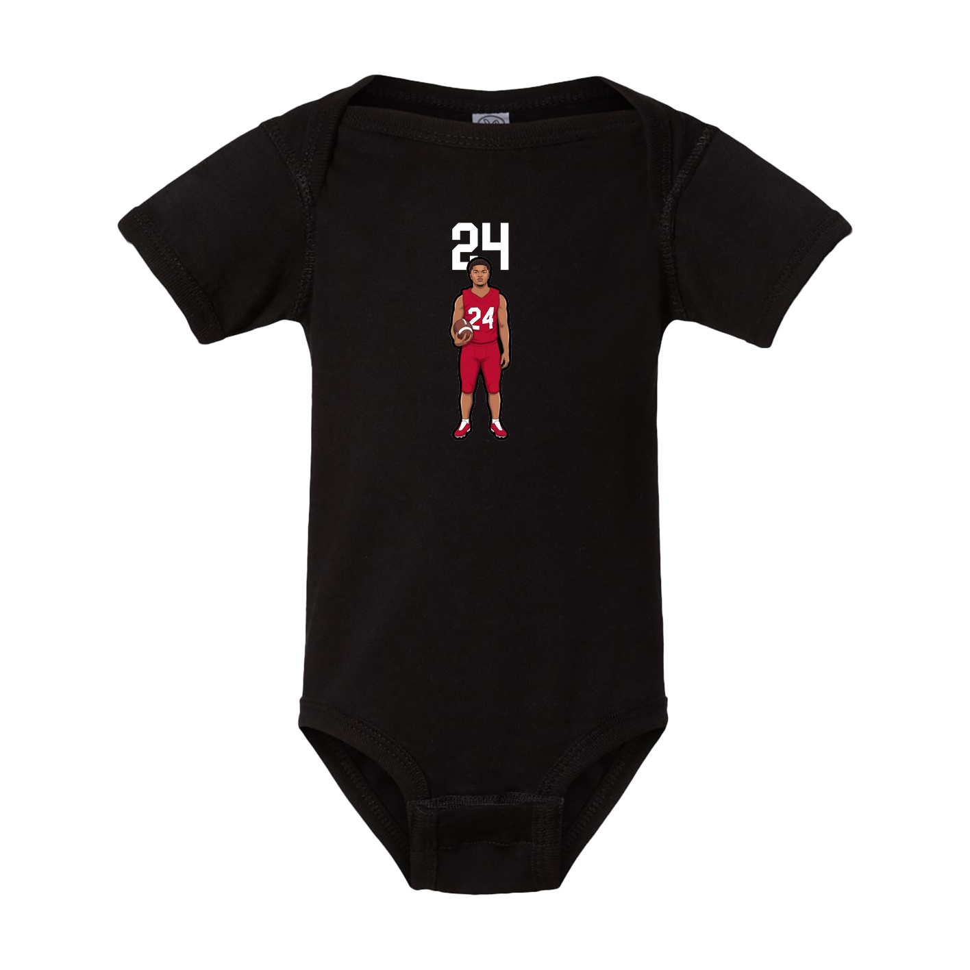 Baby Onesie — Number Top in Black