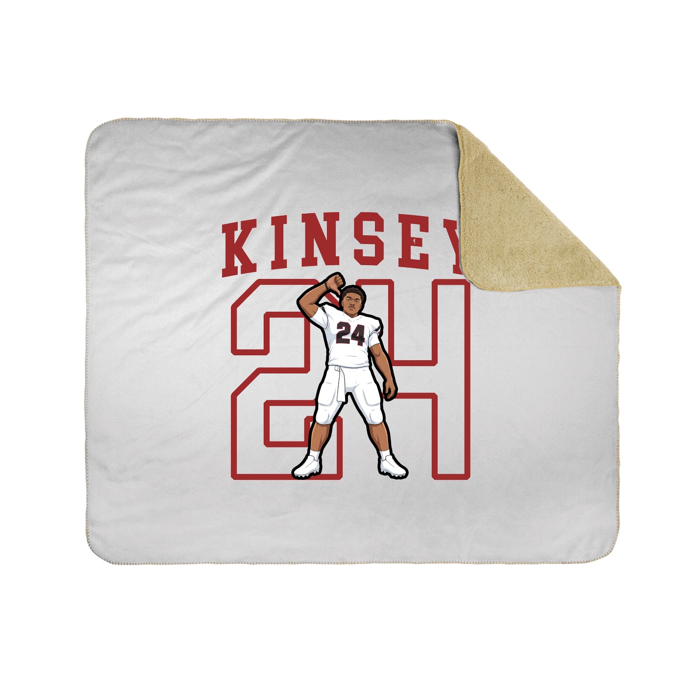 Throw Blanket — Shirsey in White