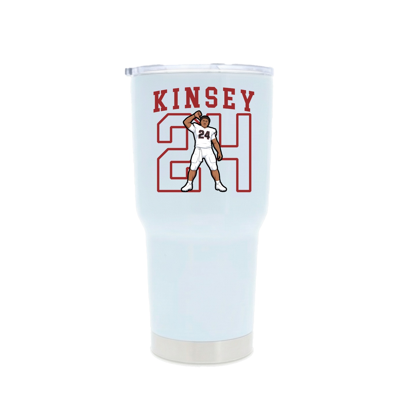 30oz Stainless Steel Tumbler — Shirsey in White