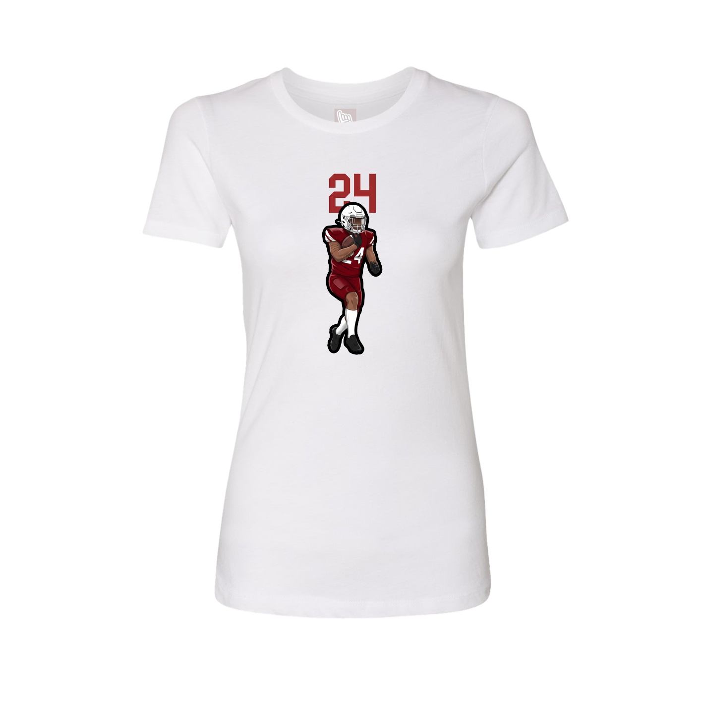 Womens Tee — Number Top in White